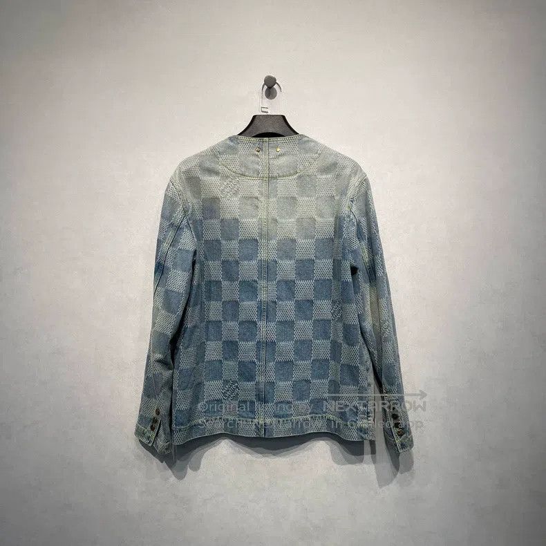 Louis Vuitton Louis Vuitton SS24 Pearl Checker Denim Jacket Size US M / EU 48-50 / 2 - 2 Thumbnail