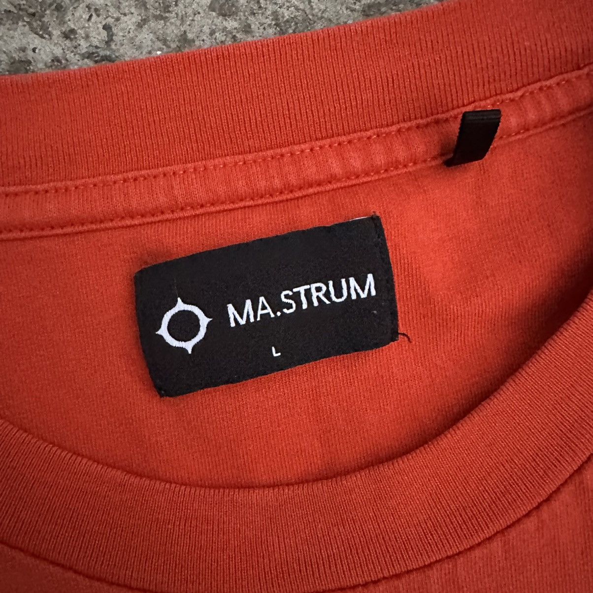 MA.STRUM Vintage Mastrum T-shirts Small Logo Size L Orange Size US L / EU 52-54 / 3 - 7 Thumbnail