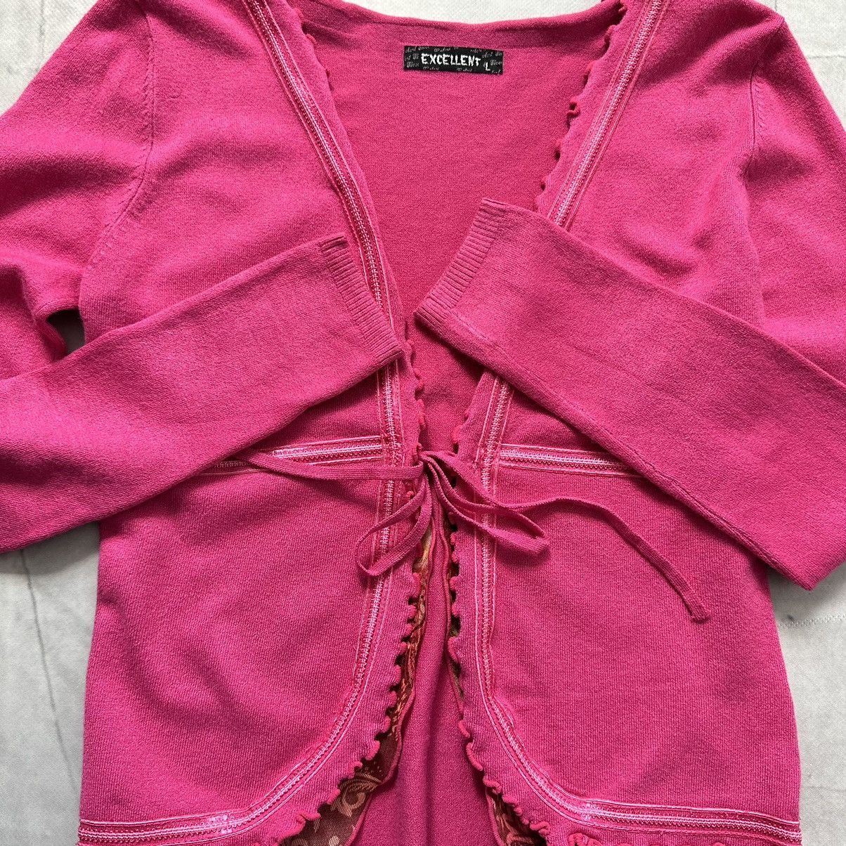 Hysteric Glamour Sexy Cute Sarah Pacini Vibe Bondage Mesh Cardigan Sweater Size L / US 10 / IT 46 - 9 Thumbnail