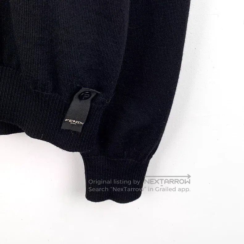 Fendi Fendi Black classic double F, turtleneck long-sleeve knit Size US M / EU 48-50 / 2 - 4 Thumbnail