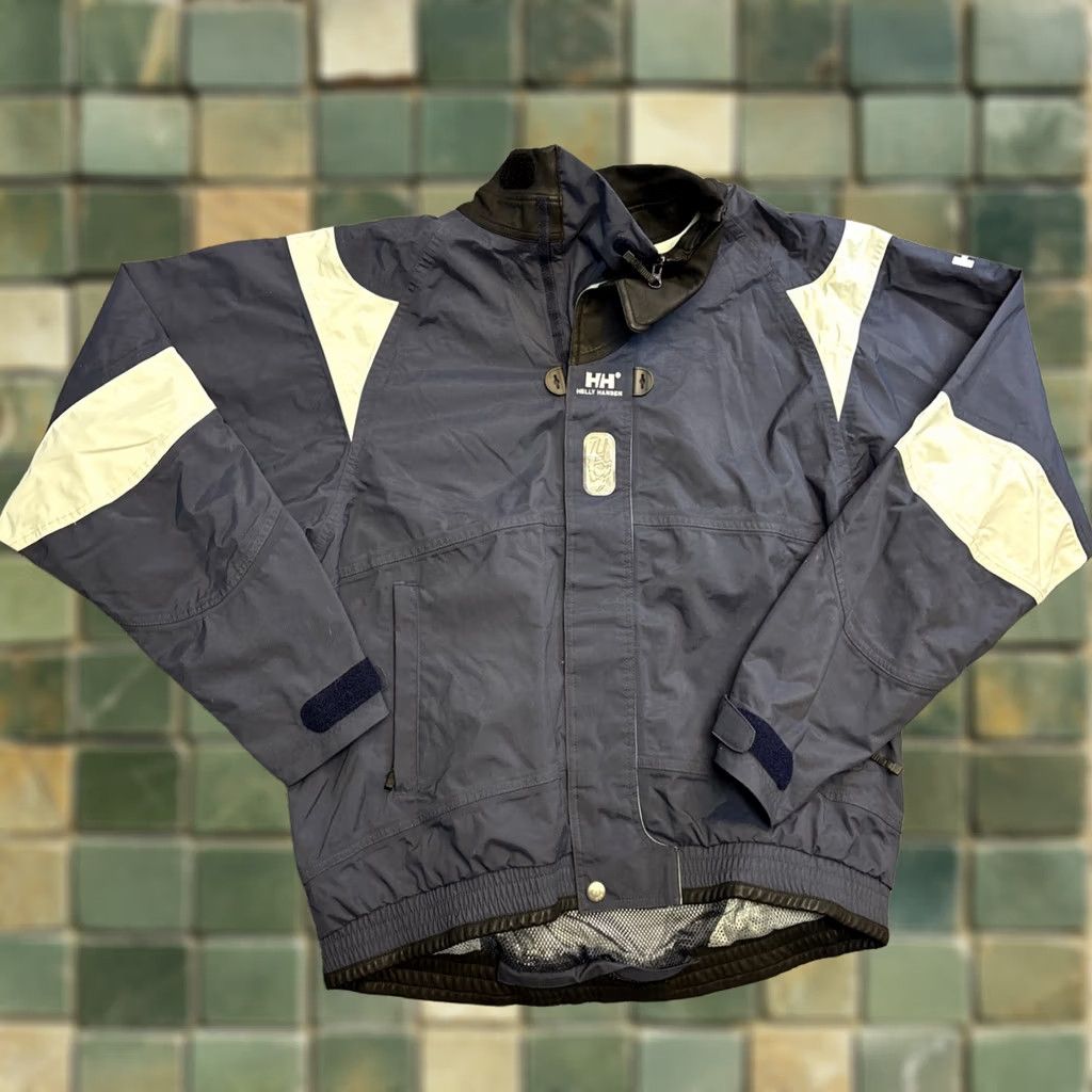 Helly Hansen Helly Hansen Sailing Jacket Helly Tech Waterproof Breathable Men’s XL Blue Jacket Mens XL Sailing Jacket Blue Helly Hansen Size US XL / EU 56 / 4 - 1 Thumbnail