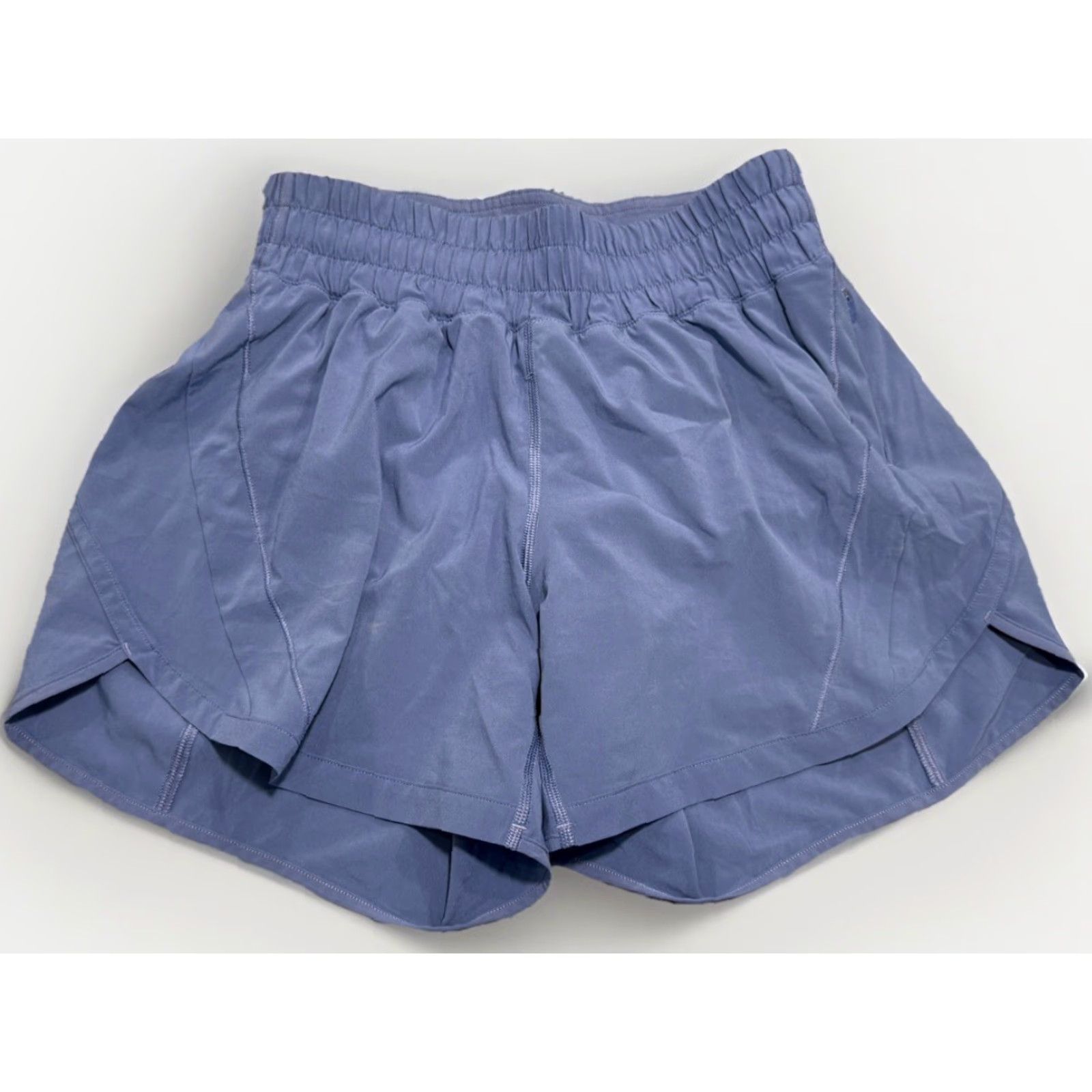 Lululemon Lululemon Shorts Womens 4 Blue Logo Mid Rise Lined Track That MR Athleisure Size 27" / US 4 / IT 40 - 2 Thumbnail