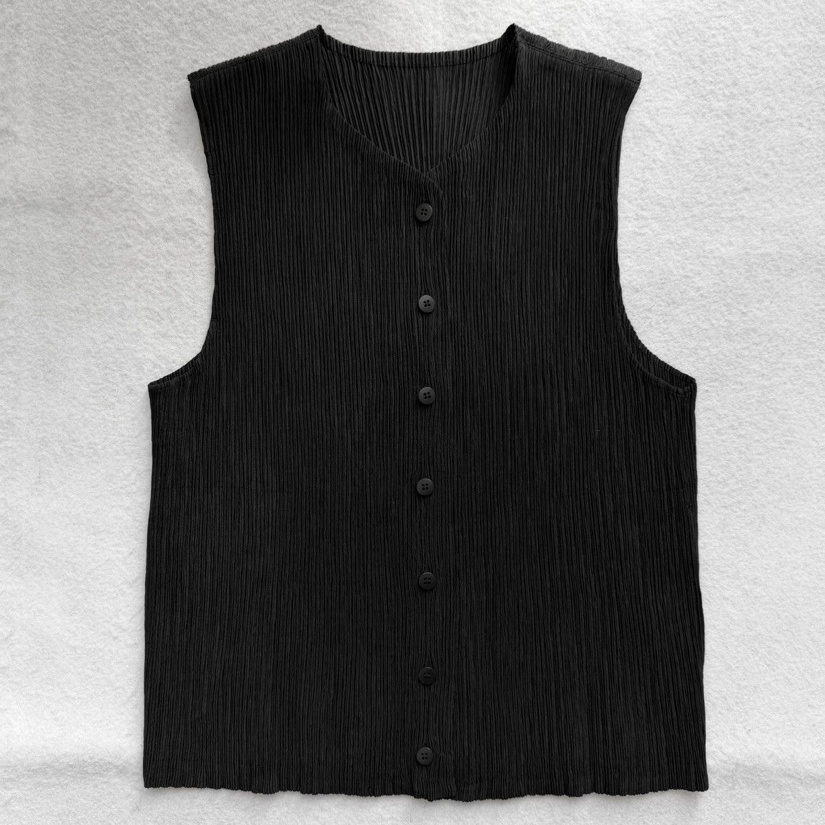 Issey Miyake Issey Miyake SS1998 Pleated Button-Up Vest Size M / US 6-8 / IT 42-44 - 1 Thumbnail