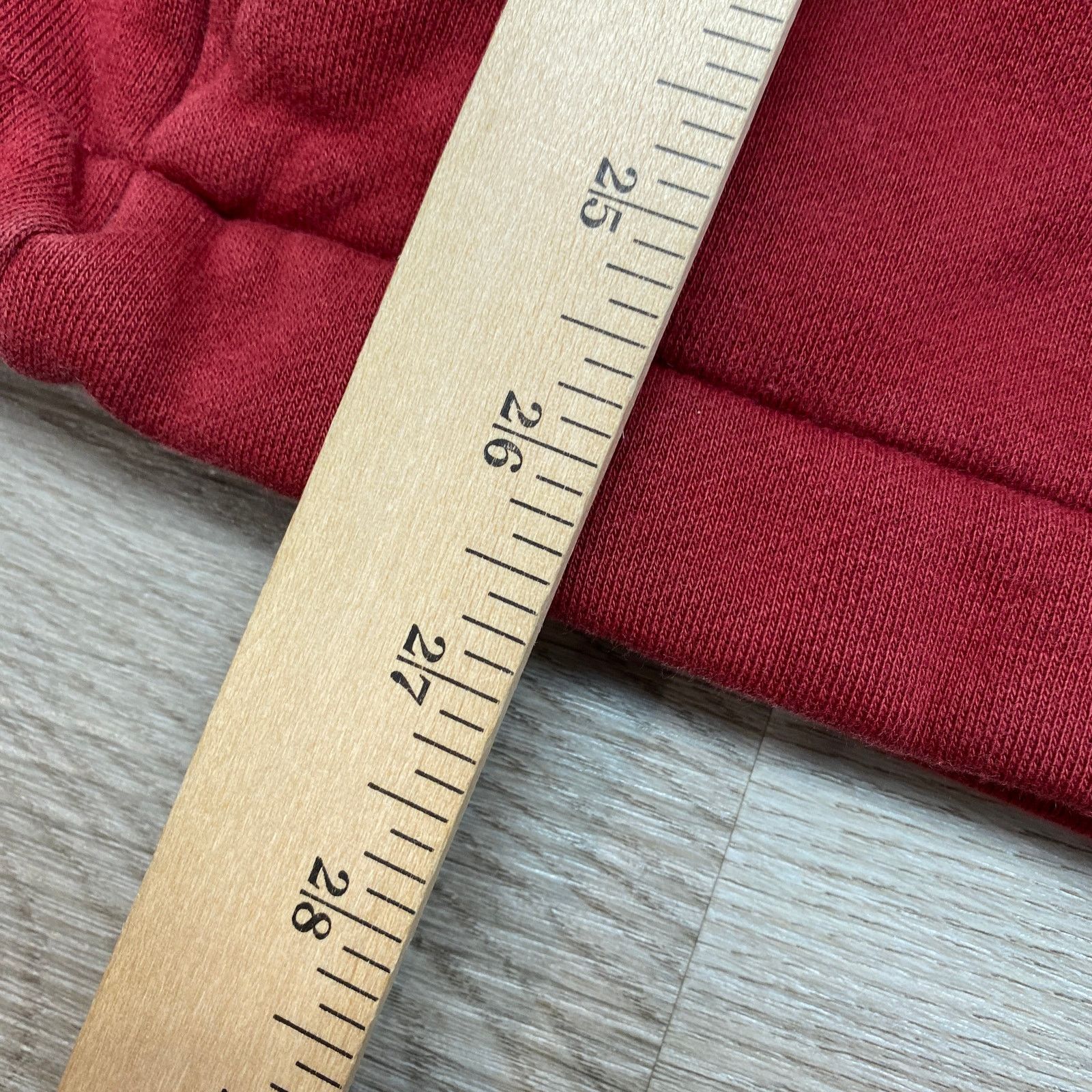 Nike Nike Modern Red Full Zip Hoodie Men's Large Minimalist Size US L / EU 52-54 / 3 - 7 Thumbnail