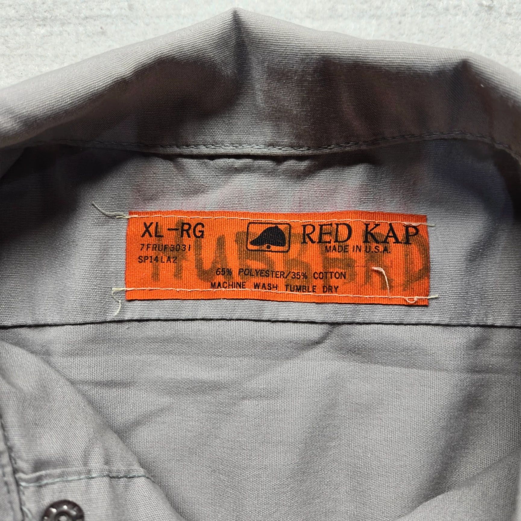Red Kap Sibley Memorial Hospital 1890 Gray Button Up Shirt Uniformal Adult Men's XL Red Kap Shirt Button-Up Collar-Down Gray Cotton Polyester Regular Men's XL Size US XL / EU 56 / 4 - 3 Thumbnail