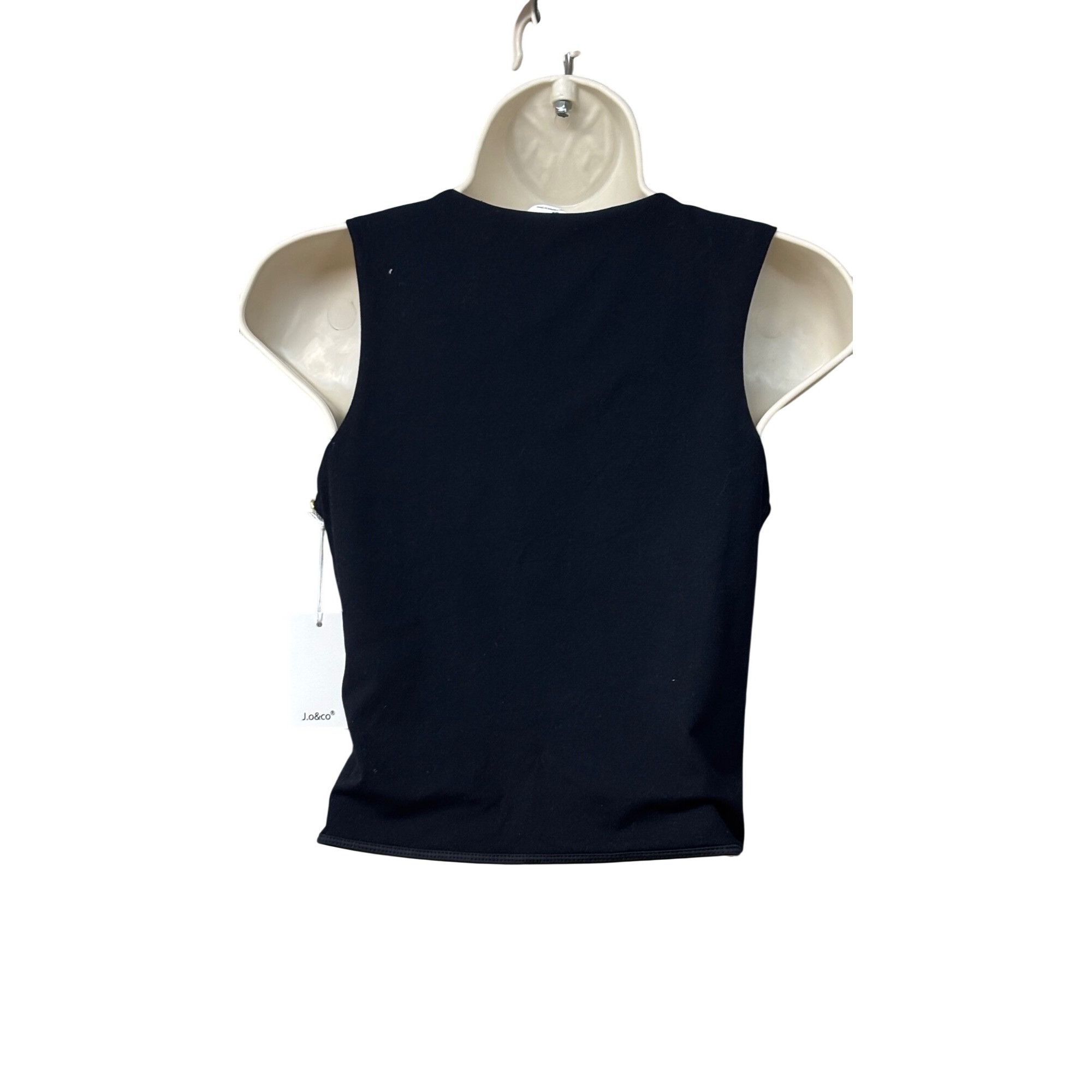 Other J.o&co Womens High Neck Compression Cropped Tank Top, Black, Size M / US 6-8 / IT 42-44 - 12 Thumbnail