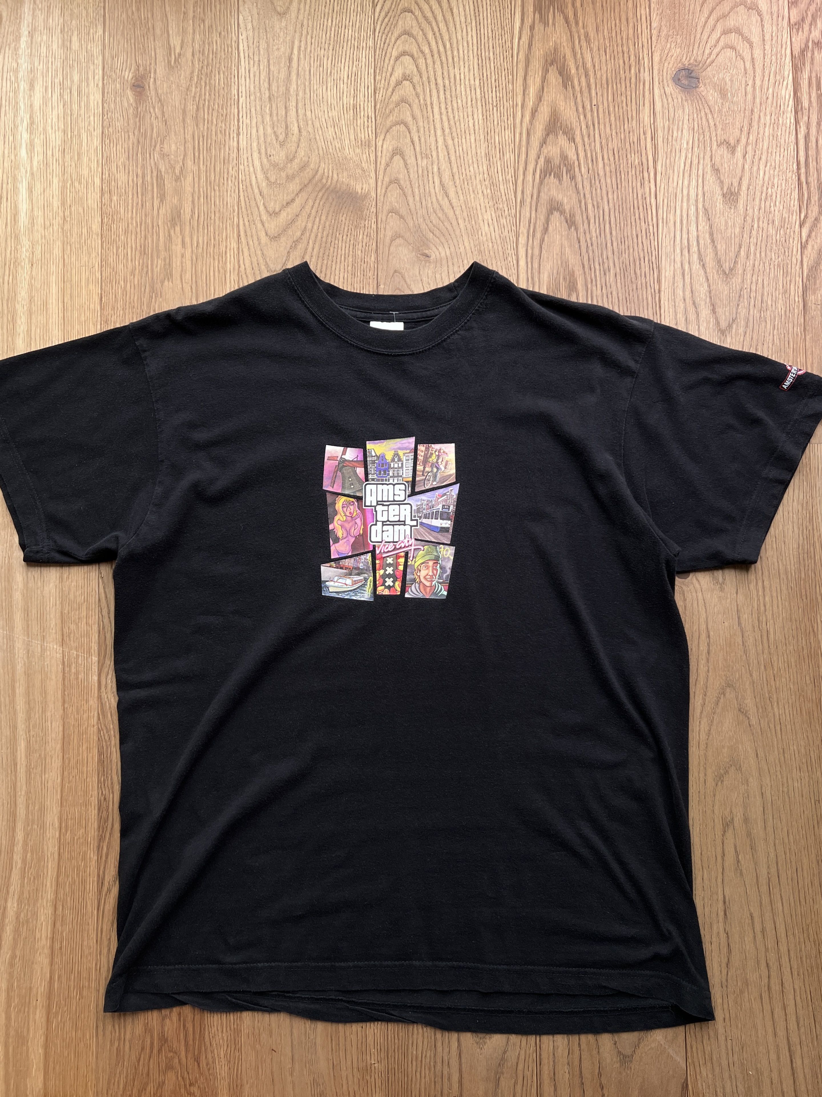 Vintage GTA Amsterdam Vice City vintage t shirt printed 420 y2k weed Size US L / EU 52-54 / 3 - 5 Thumbnail