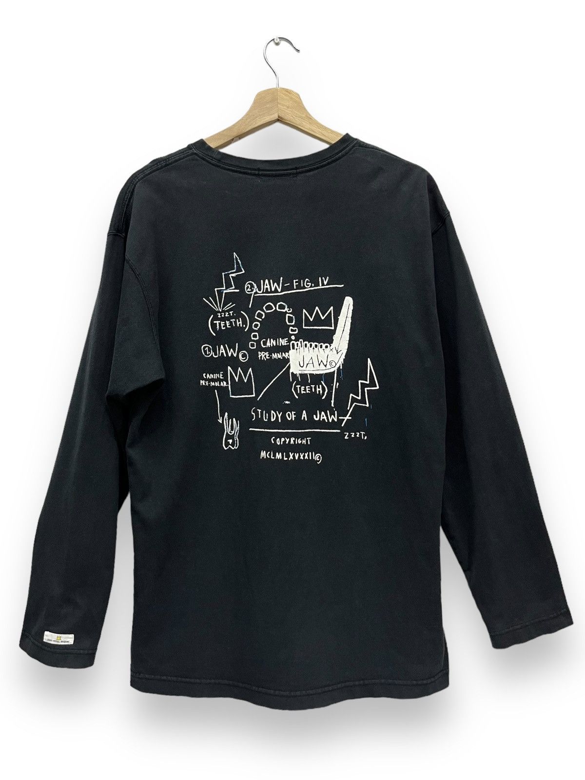 image of Arts Science x Jean Michel Basquiat Artjean Michel Basquit Study Of A Jaw X Uniqlo Long Sleeve in F