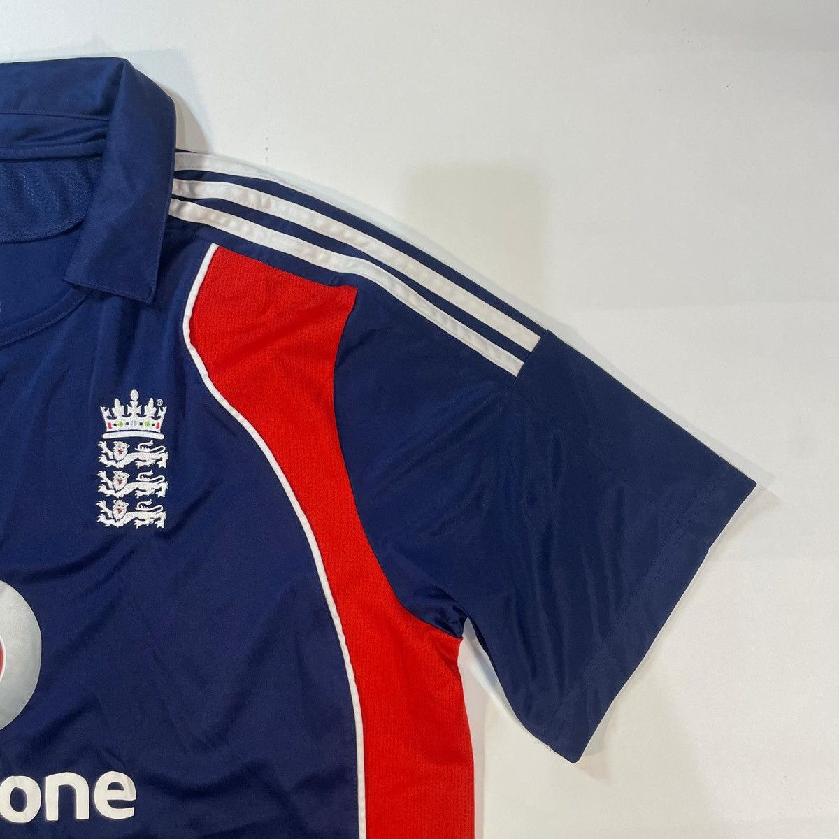 Adidas Navy and red Adidas England Polo Shirt tee jersey sport Size US XL / EU 56 / 4 - 4 Thumbnail