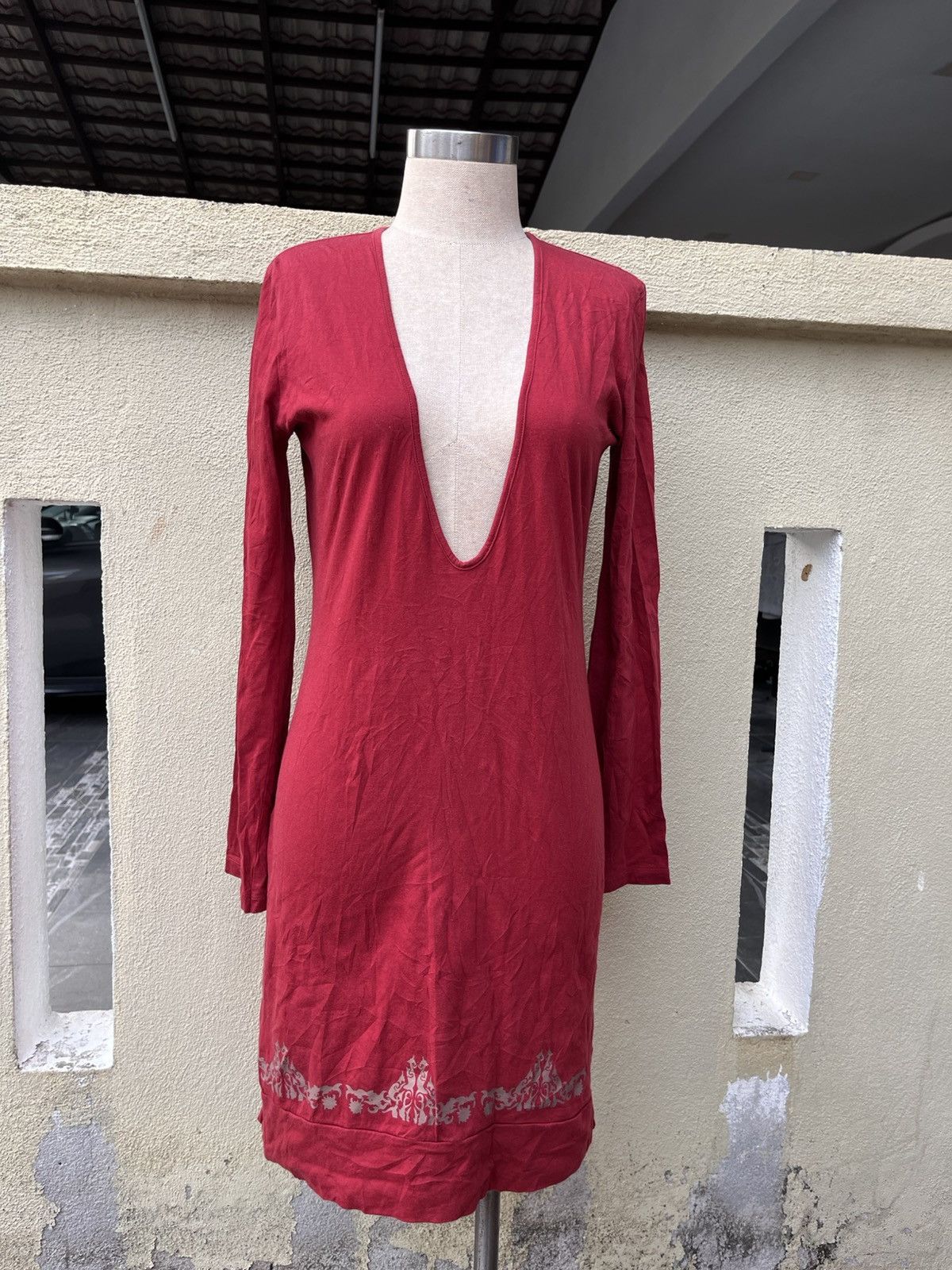 Jean Paul Gaultier Vintage jpg wide v neck midi dress Size S / US 4 / IT 40 - 1 Thumbnail