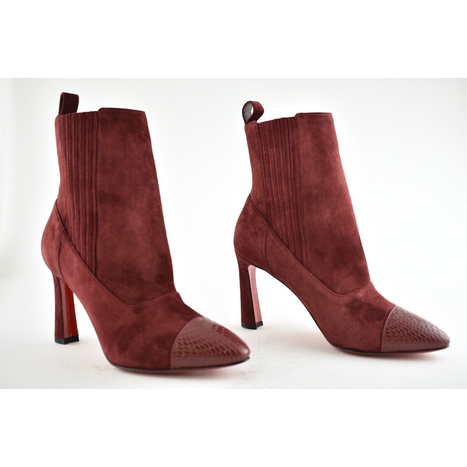 Christian Louboutin Christian Louboutin Me In The 90S 85 Tanin Red Suede Short Size US 6.5 / IT 36.5 - 2 Thumbnail