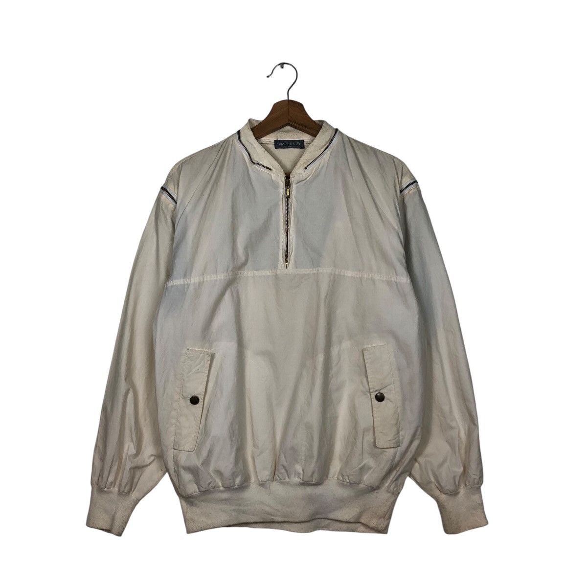 Issey Miyake 📌Vintage Bomber Jacket Simple Life Small Parts Size US L / EU 52-54 / 3 - 2 Thumbnail