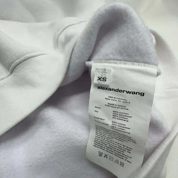 Alexander Wang Alexander Wang SS22 Logo Long Sleeve Sweatshirt - Size XS / US 0-2 / IT 36-38 - 5 Thumbnail