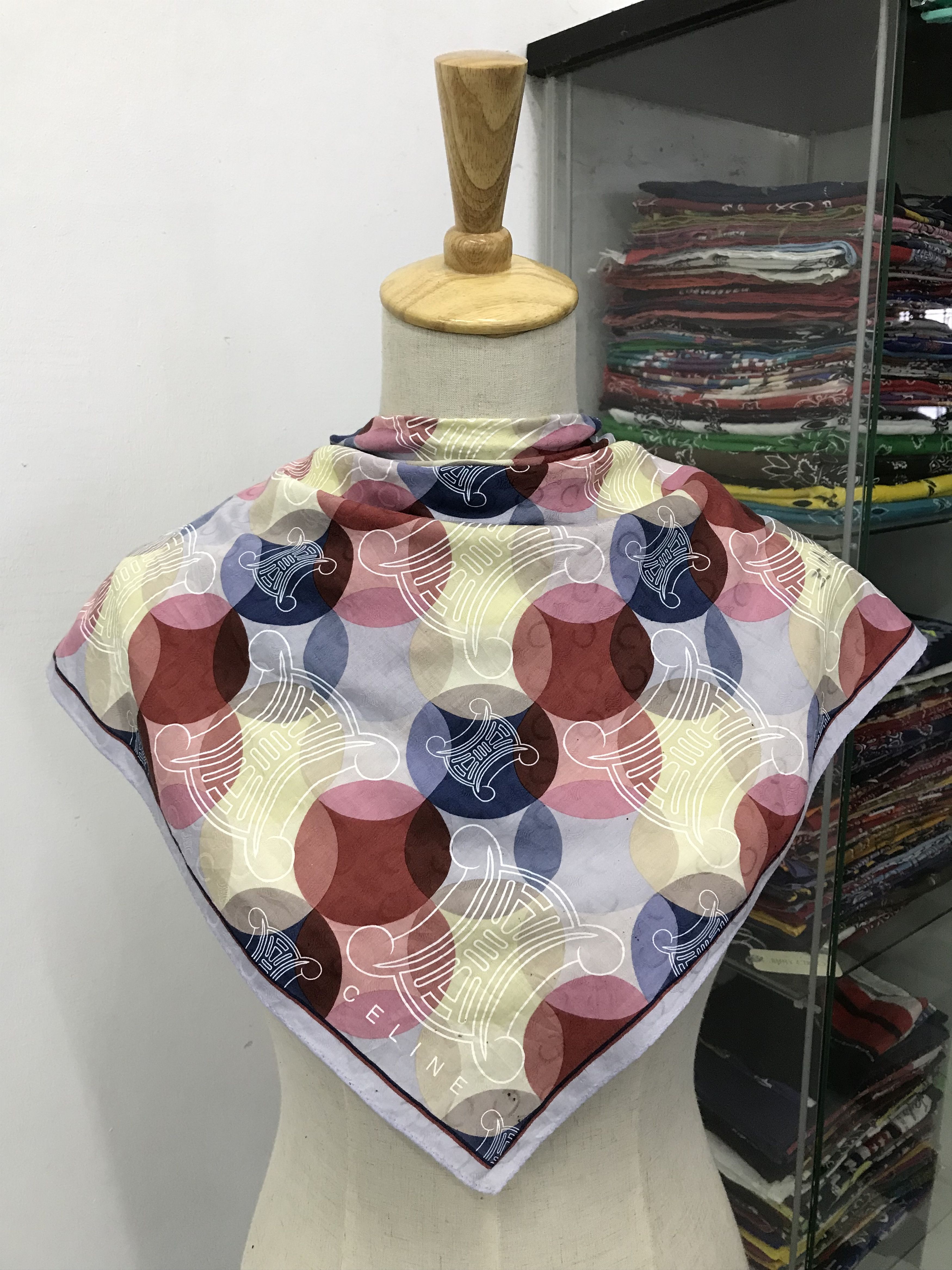 Celine × Vintage Celine Bandana / Handkerchief / Neckerchief - S2661 Size ONE SIZE - 3 Thumbnail