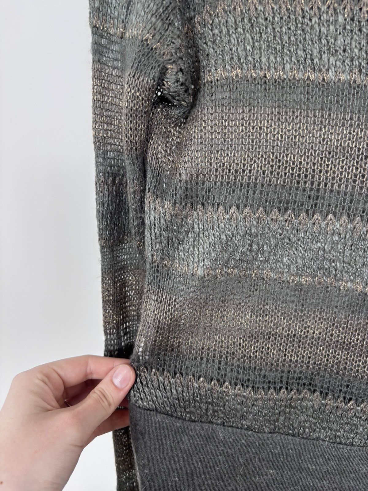 Miu Miu Miu Miu 2000s Women’s Y2K Wool Silk Mesh Turtleneck Sweater Size S / US 4 / IT 40 - 20 Thumbnail