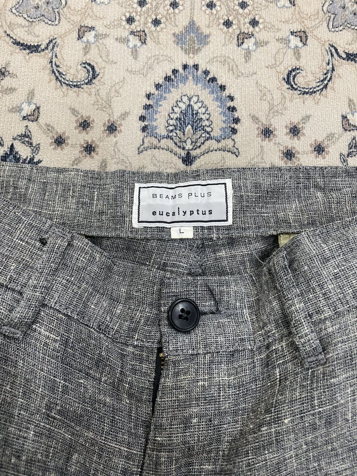 Beams Plus BEAMS PLUS EUCALYPTUS PUNK GRUNGE DESIGNER LINEN PANTS JAPAN Size US 34 / EU 50 - 3 Thumbnail