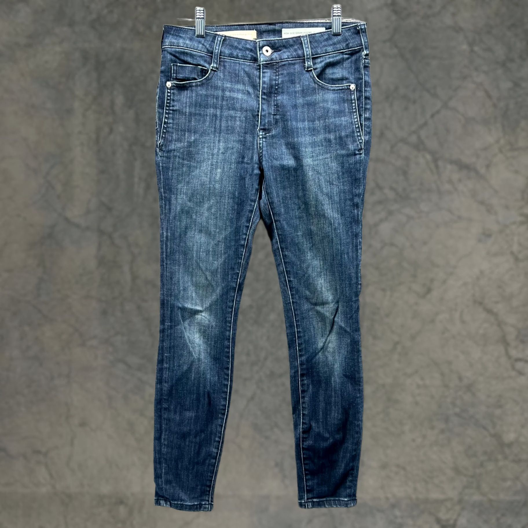 Anthropologie Anthropologie Jeans Womens 27 Blue Denim High Rise Pilcro and The Letter Press Skinny Regular Pockets Stretch Dark Wash 30 in Waist Blue Womens Jeans Size 27" / US 4 / IT 40 - 1 Thumbnail