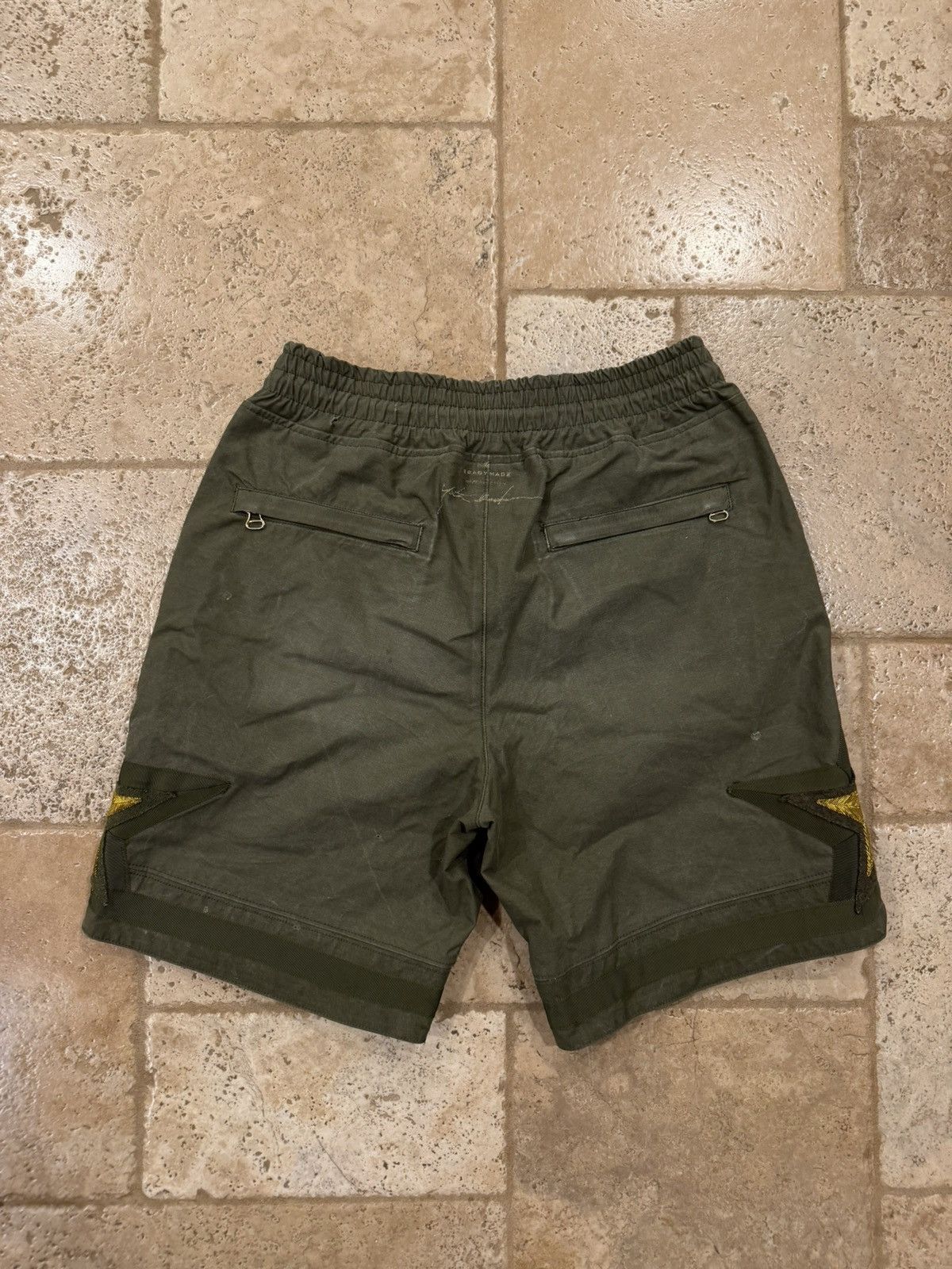 Just Don Just Don x READYMADE Military Green All Star Gold Shorts Size US 32 / EU 48 - 5 Thumbnail