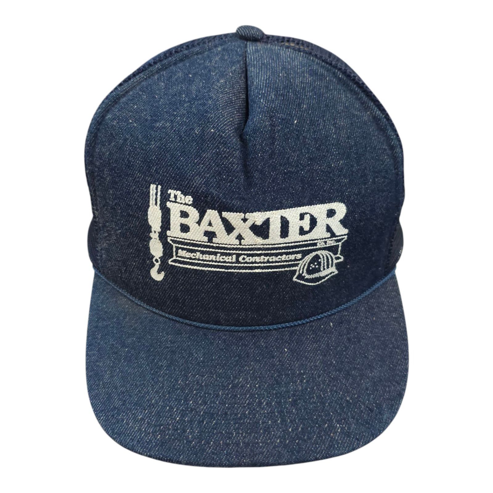Other Baxter Mechanical Contractors Mesh Snapback Cap Vintage 80s Size ONE SIZE - 1 Thumbnail