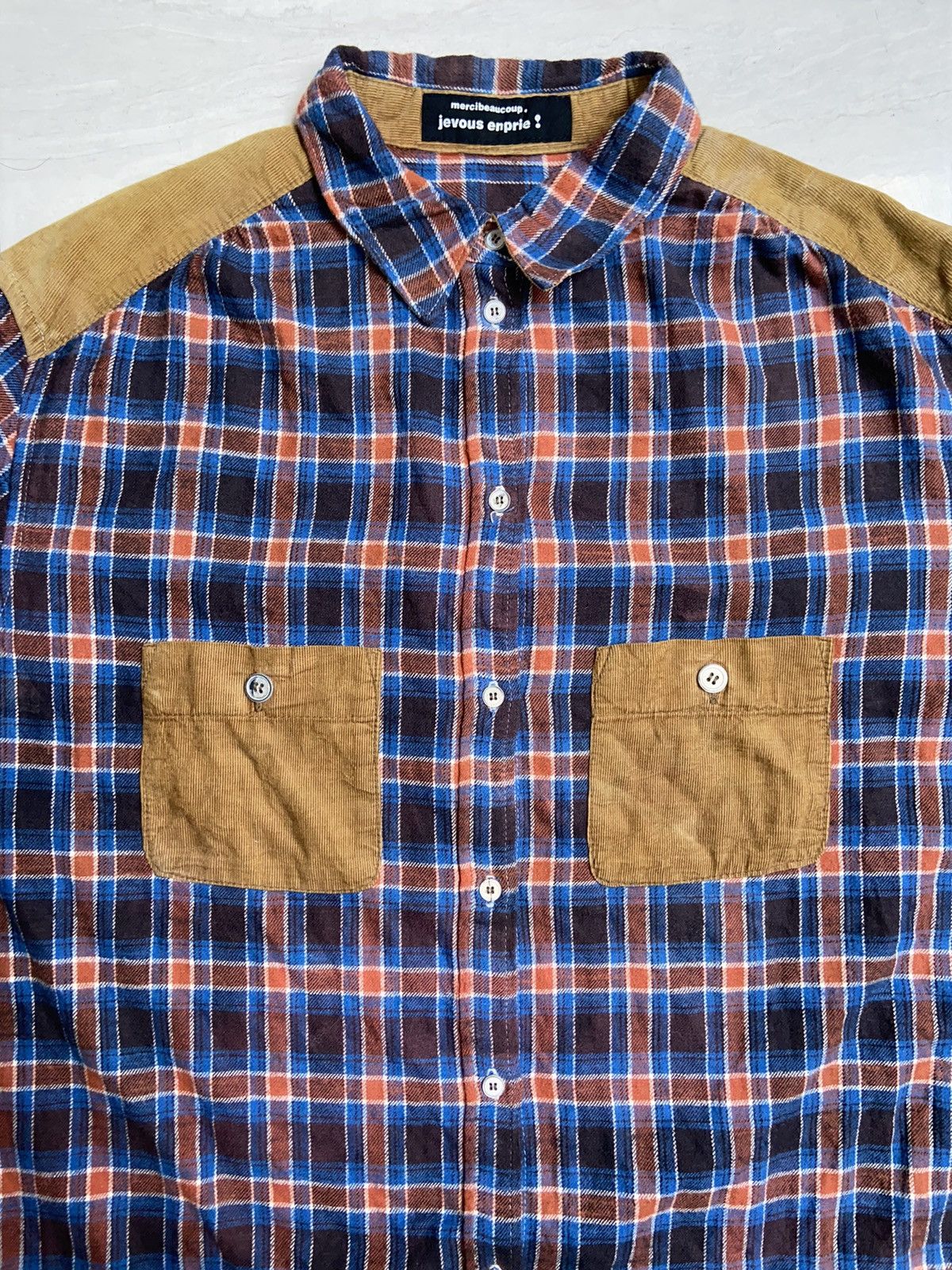 Issey Miyake Mercibeaucoup Jevous Enprie Striped Checkered Shirt Size US XL / EU 56 / 4 - 9 Thumbnail