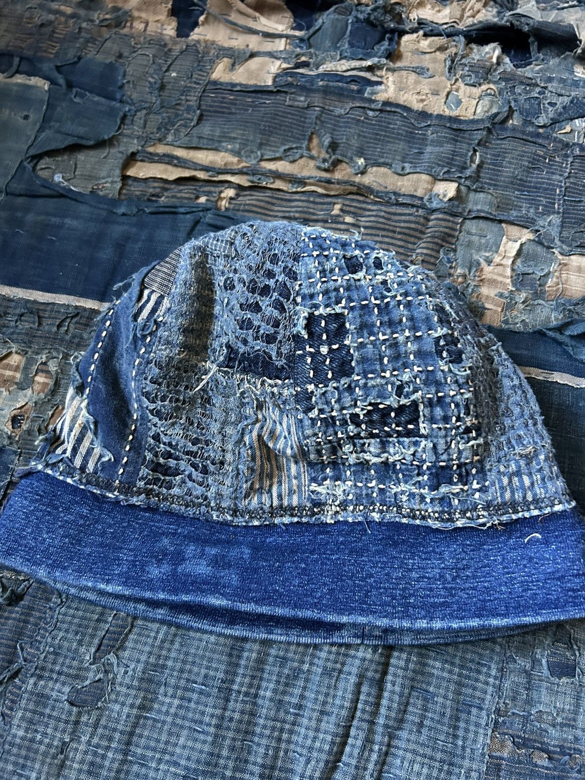 Kapital Kapital kountry boro sashiko patchwork beanie cap Size ONE SIZE - 4 Thumbnail
