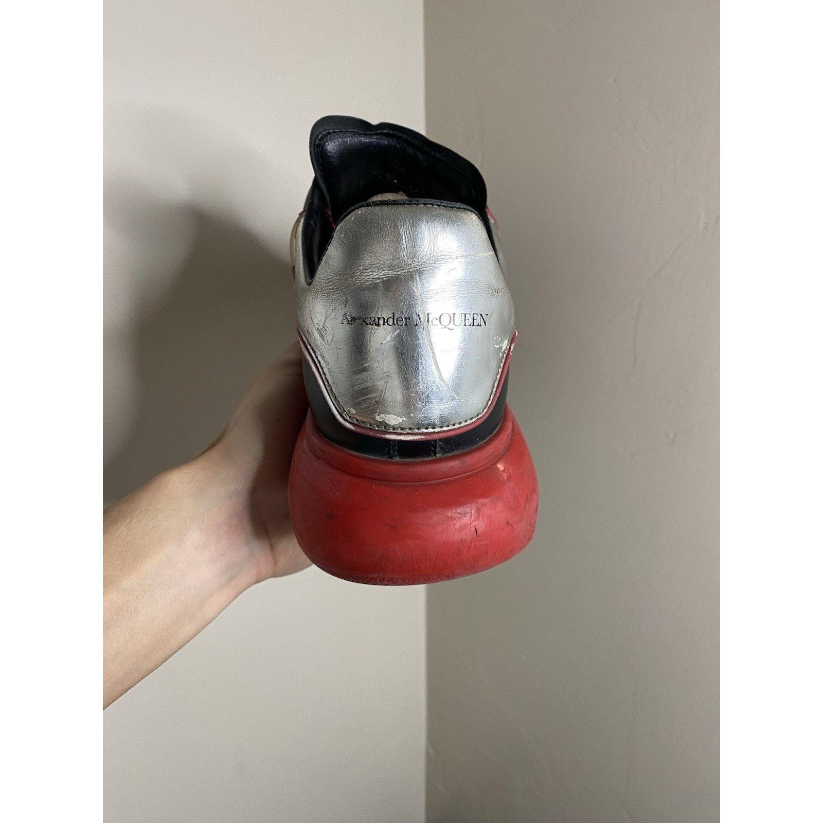 Alexander McQueen Alexander McQueen 'Black Silver Lust Red' ( 12 US) Size US 12 / EU 45 - 8 Thumbnail
