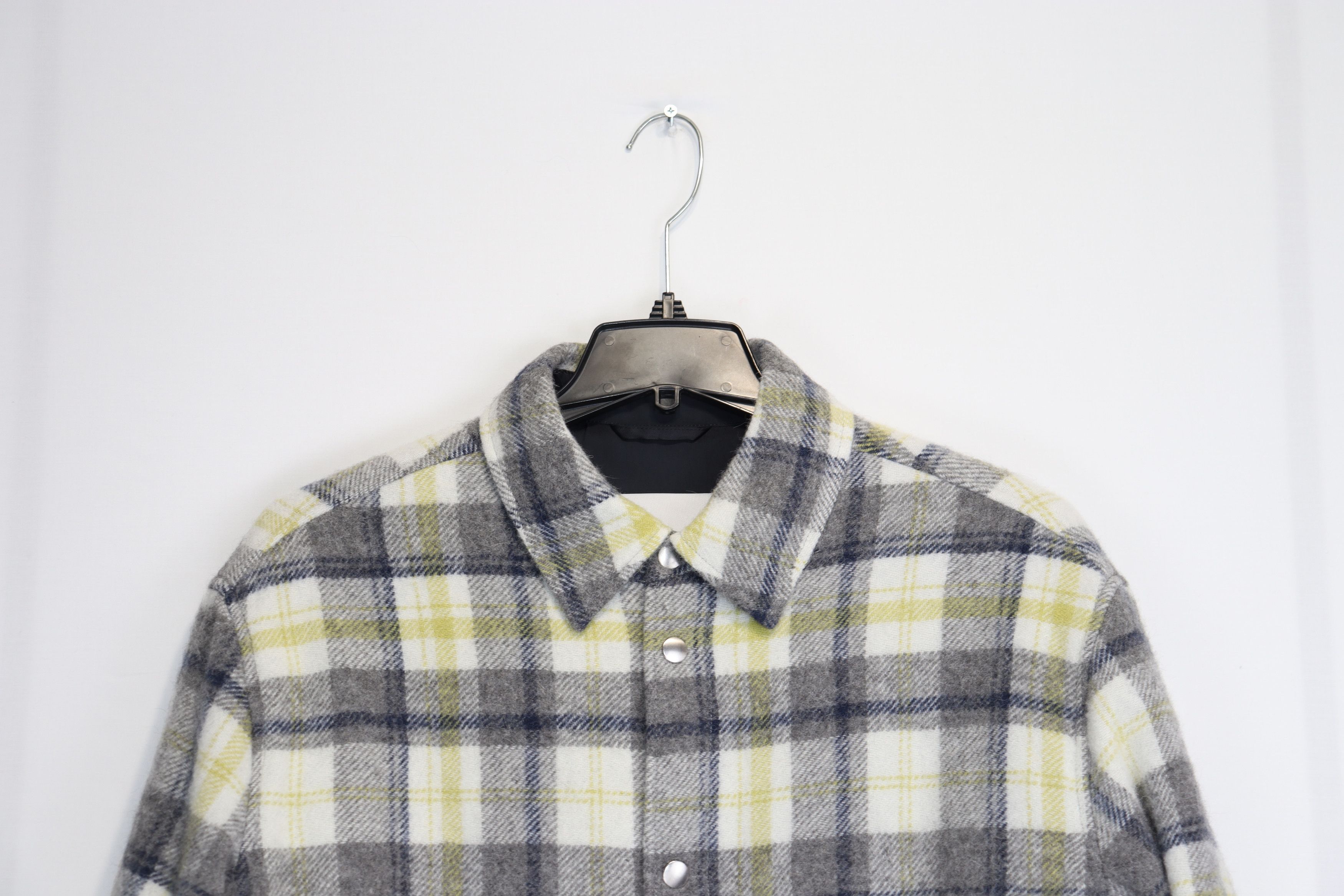 Jil Sander o1rshd1 Outer Wool Check Shirt 09 EMB in Multicolor Size US L / EU 52-54 / 3 - 3 Thumbnail