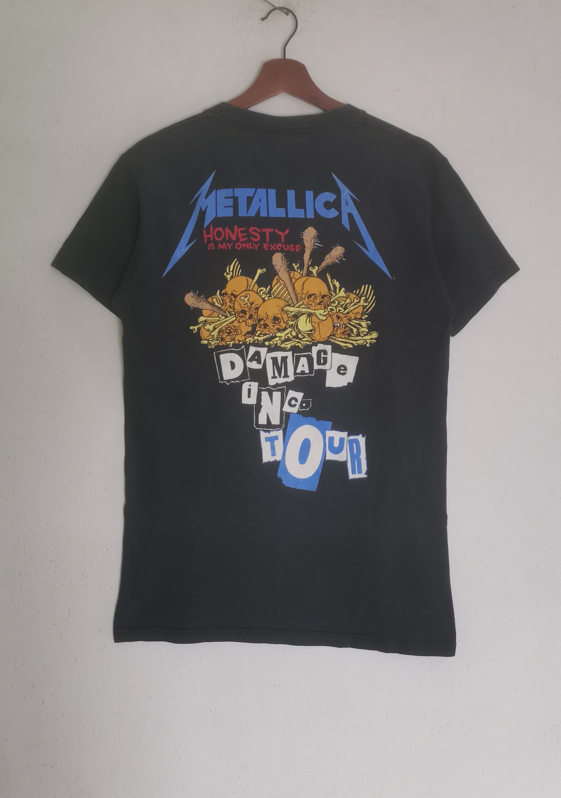 Metallica × Vintage Rare vintage Metallica band t-shirt pushead design Size US S / EU 44-46 / 1 - 3 Thumbnail