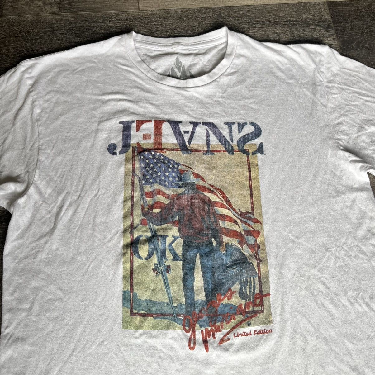 Georges Marciano Georges Marciano Jeans Limited Edition Stamp Graphic T Shirt Size US L / EU 52-54 / 3 - 3 Thumbnail