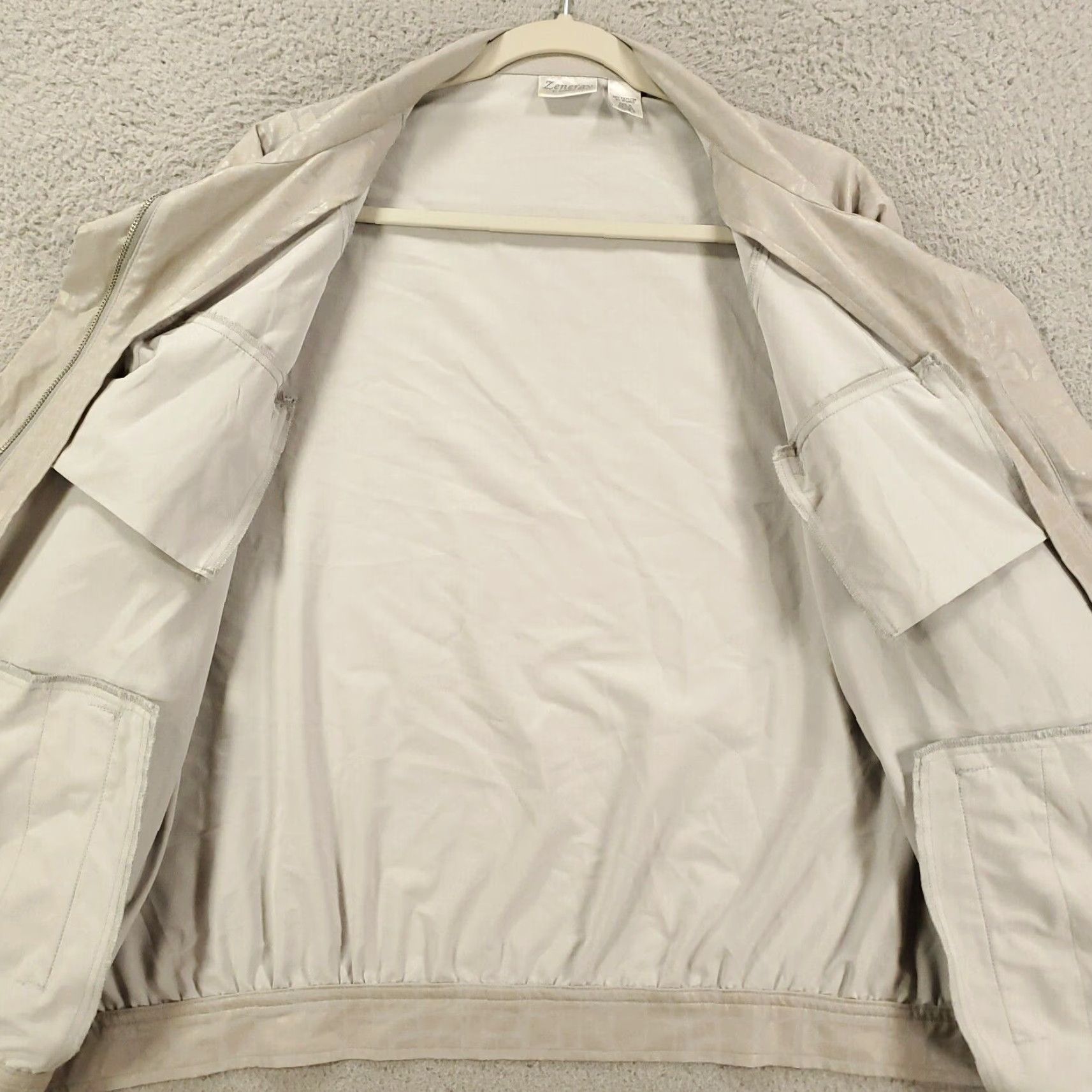 Vintage Chicos Zynergy Jacket Womens XL Adjustable Arms Neck Stretch Gray Full Zip Regular Jacket Size XL / US 12-14 / IT 48-50 - 5 Thumbnail