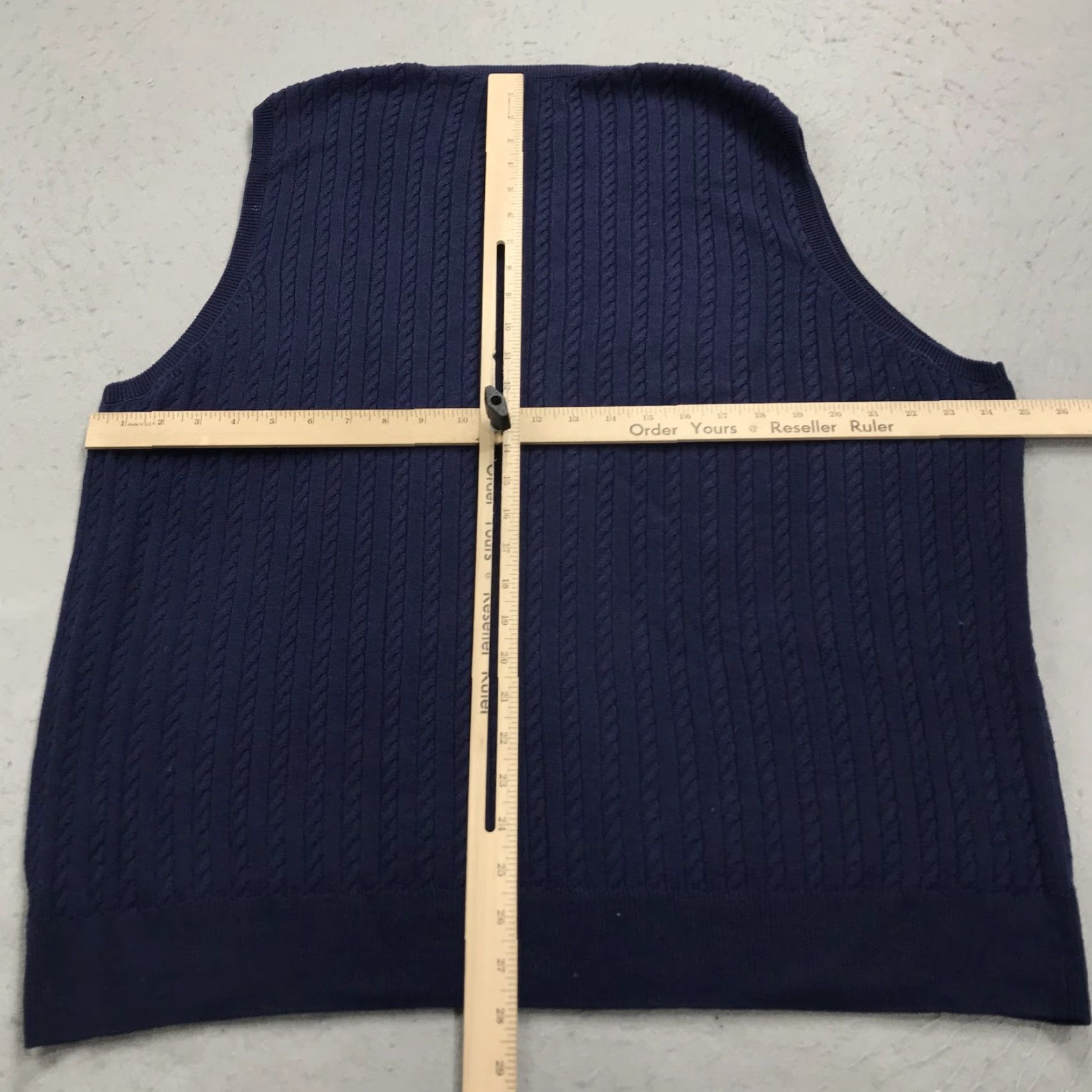 Polo Ralph Lauren Polo Ralph Lauren Sweater Vest Shirt Men XL Blue Cable-Knit Pima Cotton Alpaca Golf 90s Classic Preppy V-Neck Size US XL / EU 56 / 4 - 6 Thumbnail