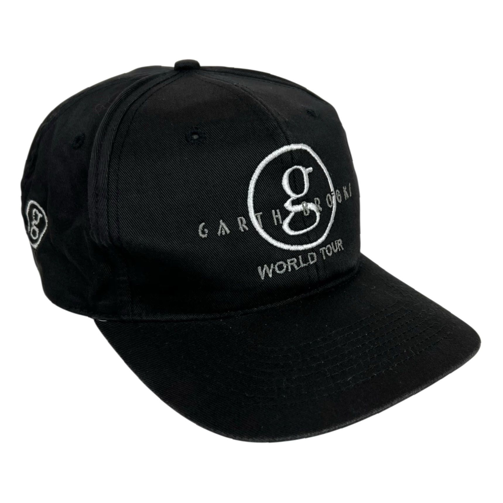 Brooks VINTAGE Garth Brooks World Tour Concert Hat Black Snap Back Country Music Mens Adjustable Cap Size ONE SIZE - 2 Thumbnail