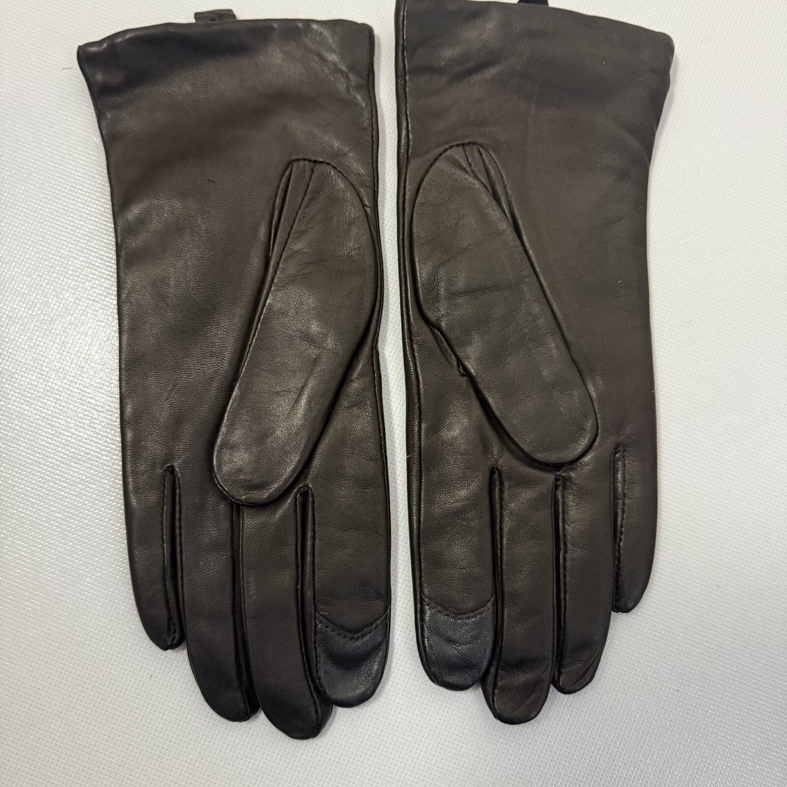 Other Grandoe Gloves Brown Leather Cashmere LambsWool Driving Size ONE SIZE - 2 Thumbnail