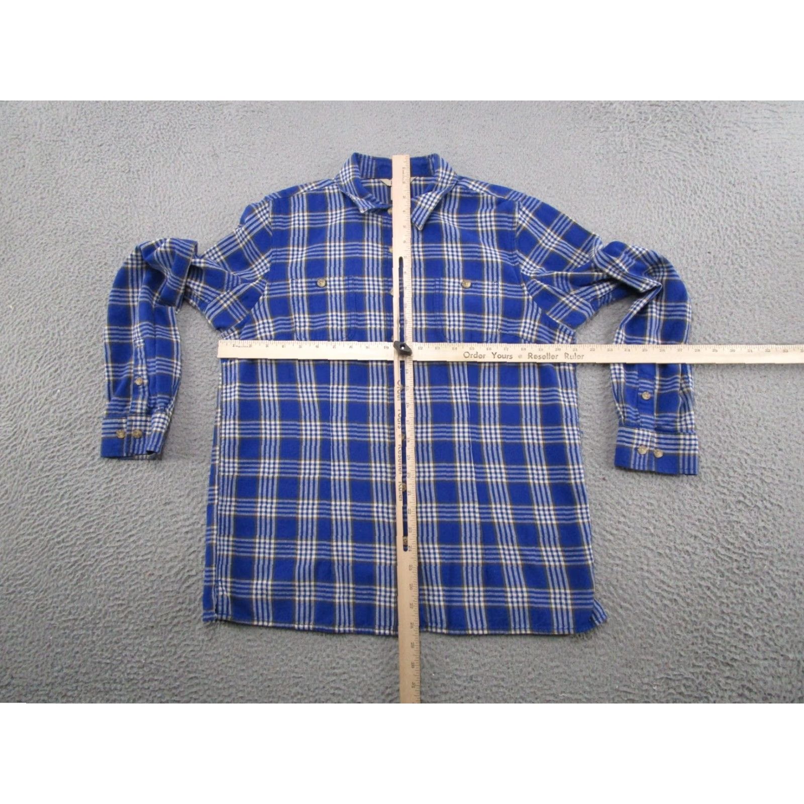 Vintage Duluth Free Swingin’ Flannel Shirt Women’s M Blue 65505 Button-Up Plaid All Seasons Casual Workwear Autumn Winter Mens? Wait. End. Size M / US 6-8 / IT 42-44 - 4 Thumbnail