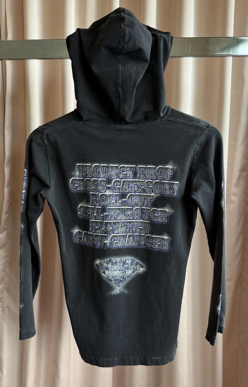 Balenciaga Balenciaga "See Now Buy Now" Hooded Long Sleeve T-Shirt (S) Size S / US 4 / IT 40 - 2 Thumbnail