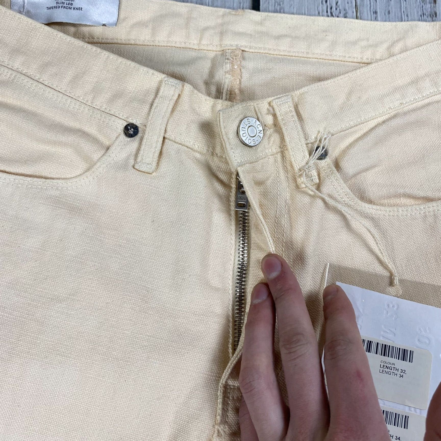 Acne Studios VINTAGE Acne Studios Max Peach Low Rise Skinny Jeans Men 30 Denim Light Slim Fit Italy Size US 30 / EU 46 - 5 Thumbnail