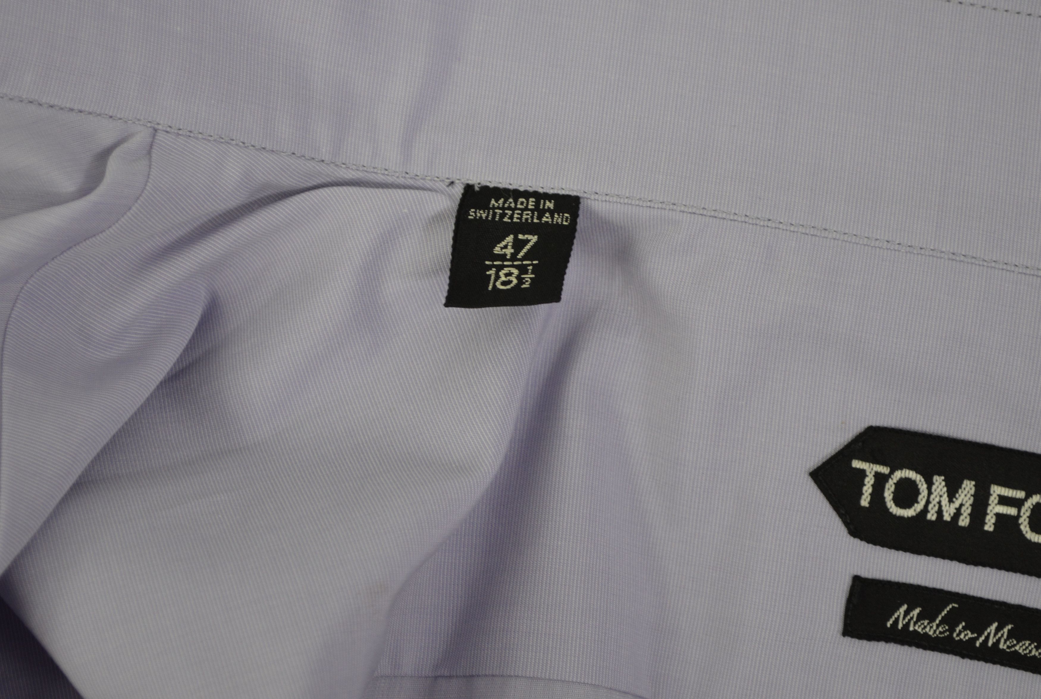 Tom Ford MTO Amazing Men's Tom Ford Shirt 47 18.5 Purple Cotton Size US XXL / EU 58 / 5 - 8 Thumbnail
