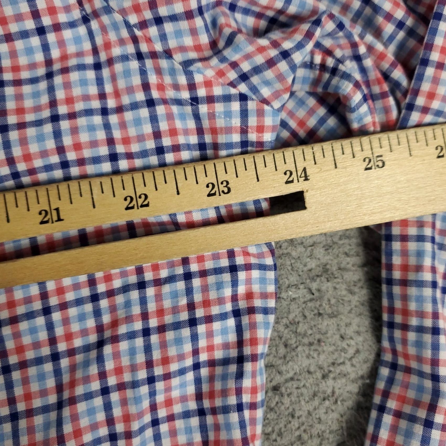 Vineyard Vines Vineyard Vines Shirt Mens Large Blue Pink Plaid Slim Fit Button Up Long Sleeve | Vintage Size US L / EU 52-54 / 3 - 5 Thumbnail