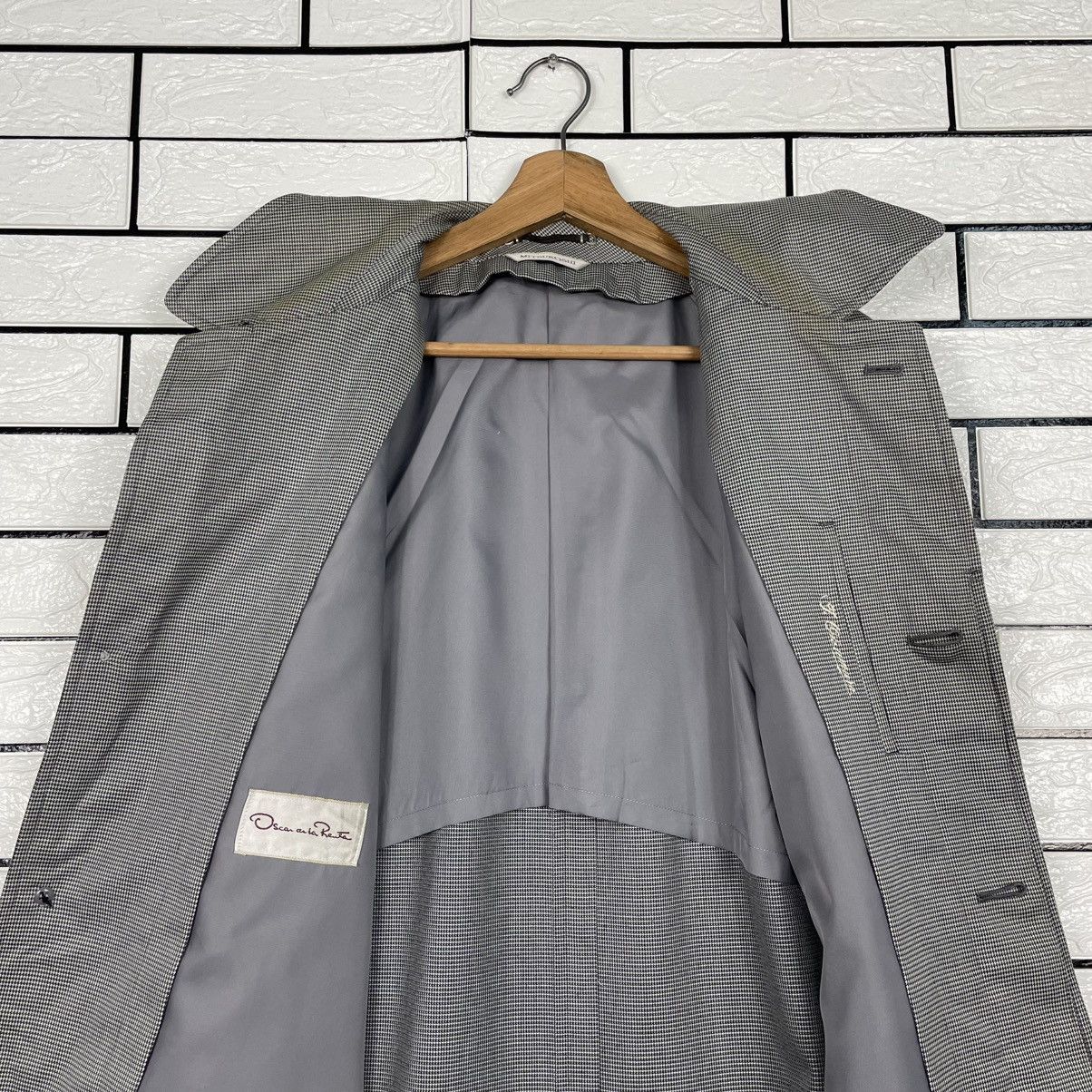 Oscar De La Renta Oscar De La Renta Houndstooth Trenchcoat Size US M / EU 48-50 / 2 - 13 Thumbnail