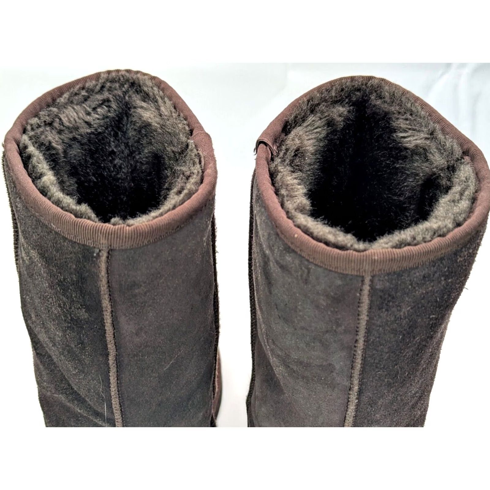 Ugg UGG Australia Suede Sheepskin Wool Lined Classic Boots 12" Tall Women 6 Brown Vintage Size US 6 / IT 36 - 7 Thumbnail
