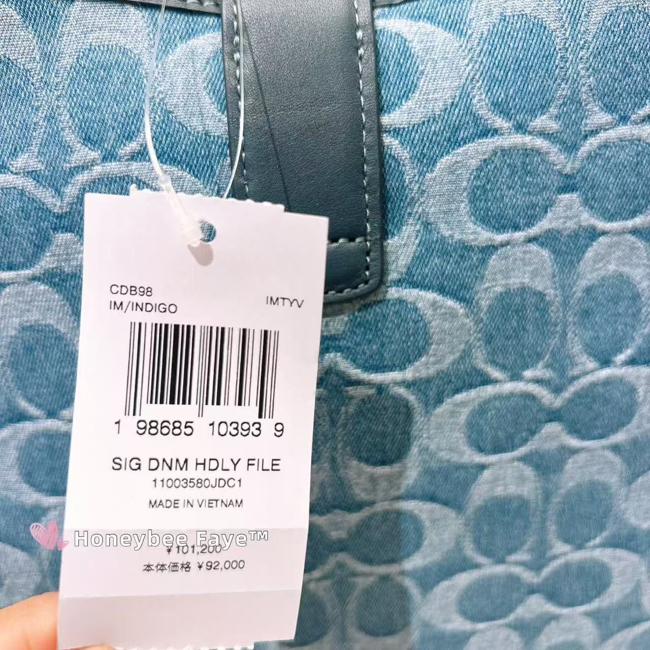 Coach Hadley Convertible Crossbody Bag In Signature Denim CDB98 Size ONE SIZE - 4 Thumbnail