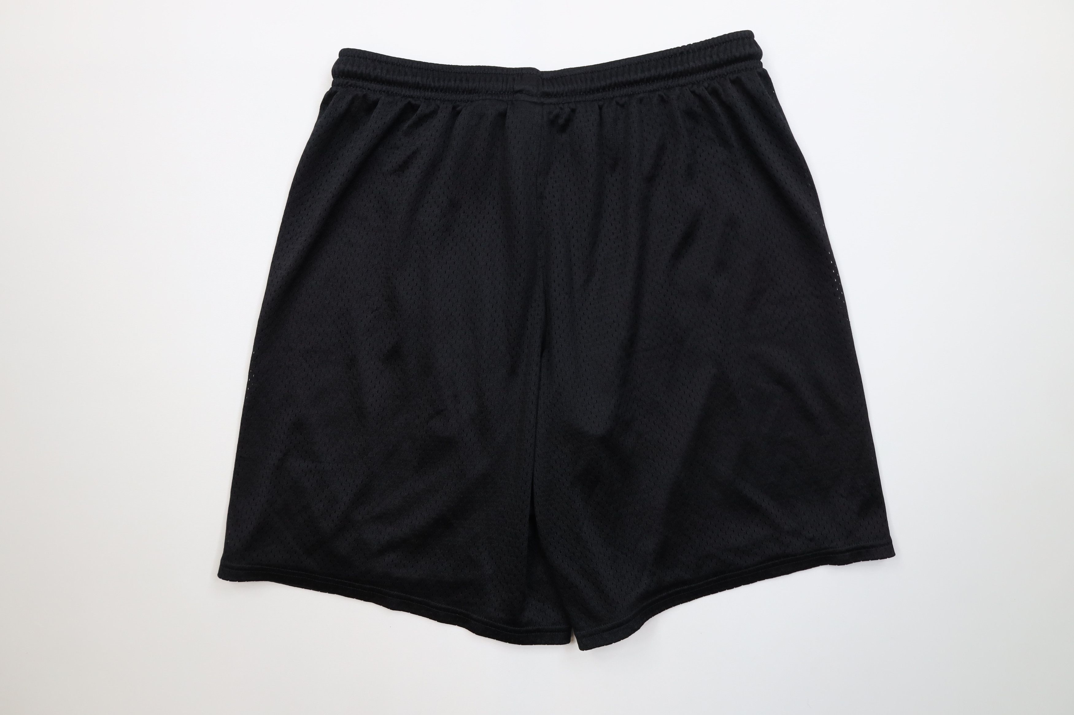 Nike Vintage Y2K Nike Mini Swoosh Above Knee Shorts Black Mesh Size US 36 / EU 52 - 8 Thumbnail