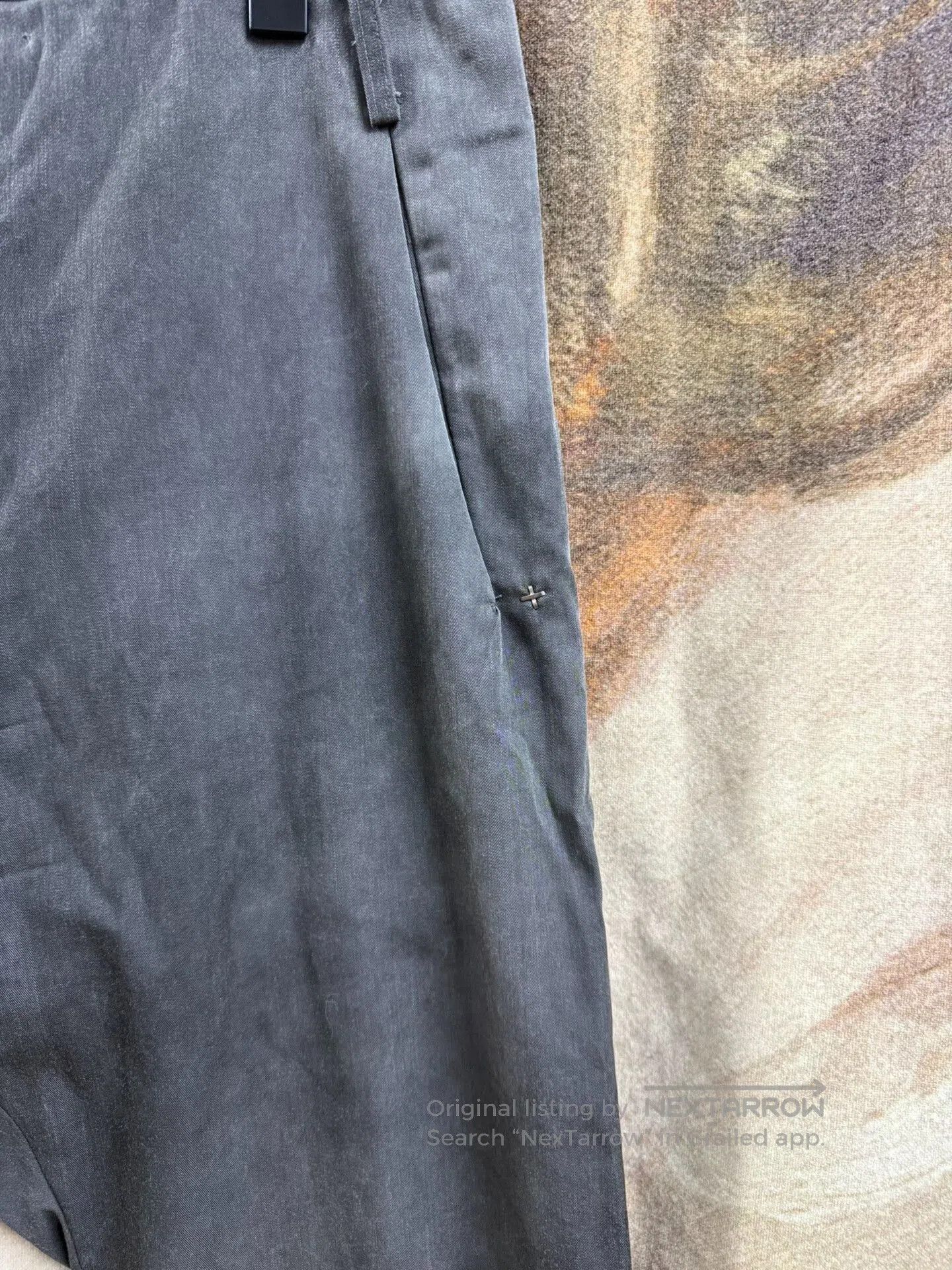 Comme des Garcons Homme Plus Washed Cross Straight Leg Pants. Size US 34 / EU 50 - 4 Thumbnail