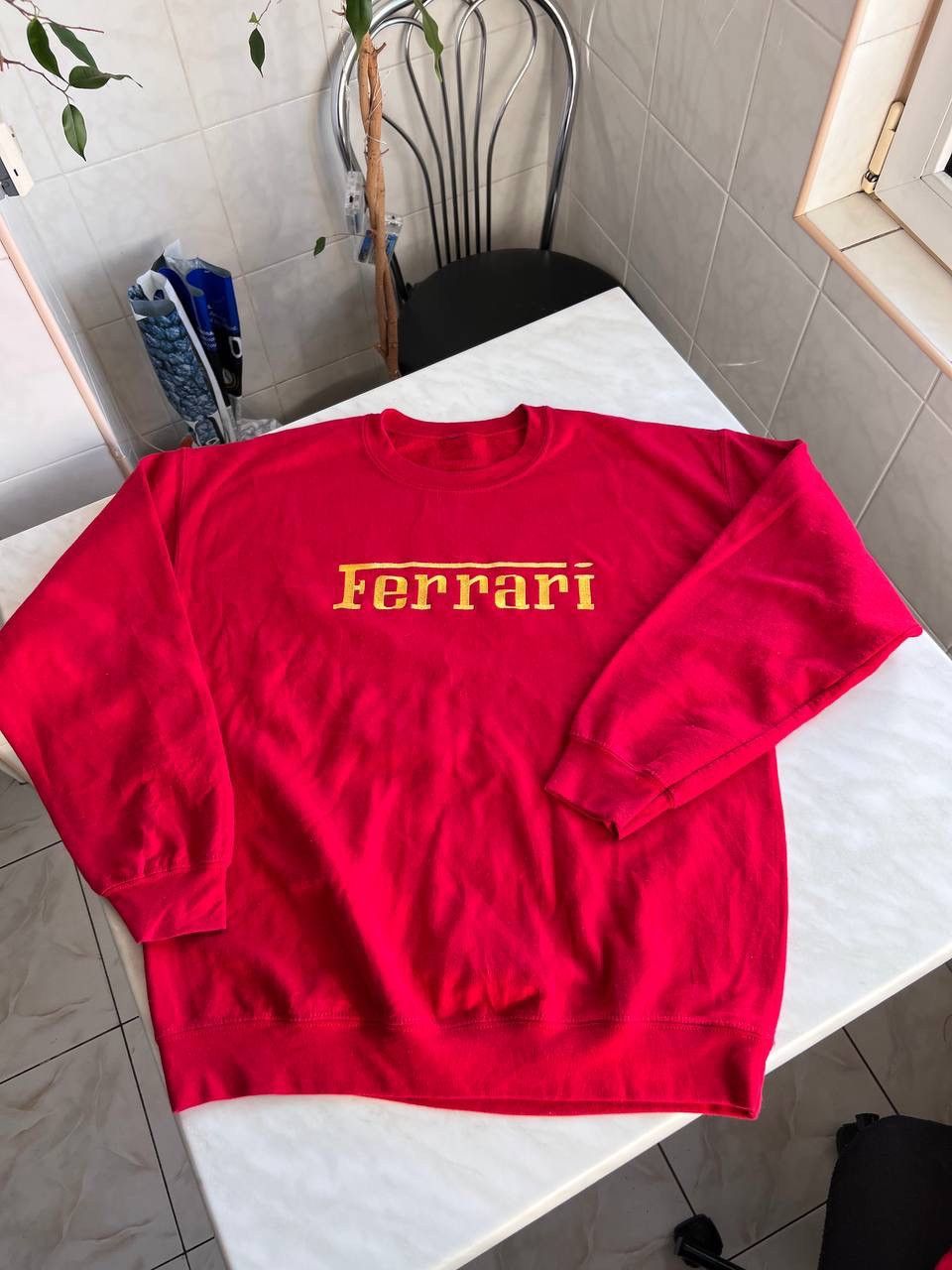 Ferrari Vintage Ferrari Sweatshirt Crewneck Racing Red Big Logo Y2K Size US L / EU 52-54 / 3 - 2 Thumbnail