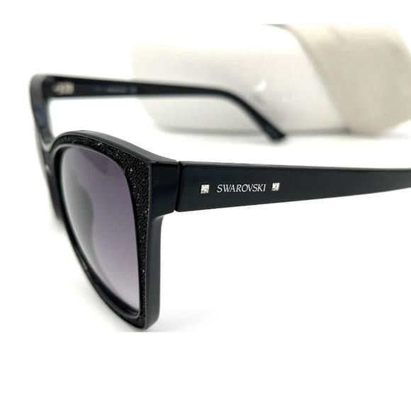 Swarovski SWAROVSKI SK0109 001 Black / Dark Gray 56mm Sunglasses Size ONE SIZE - 2 Thumbnail