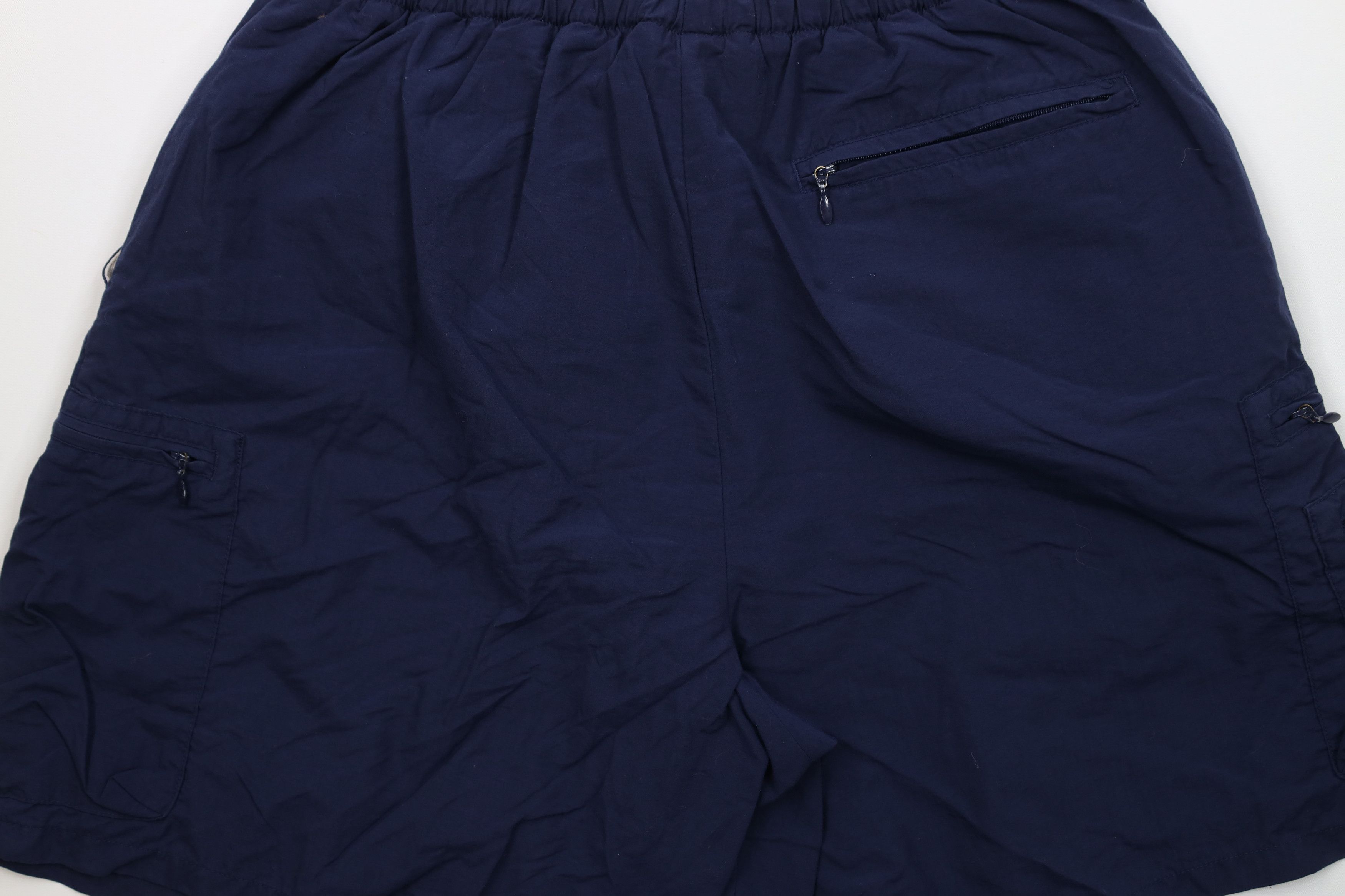 Columbia × Vintage Vintage 90s Columbia Lined Belted Above Knee Shorts Blue Size US 34 / EU 50 - 11 Thumbnail