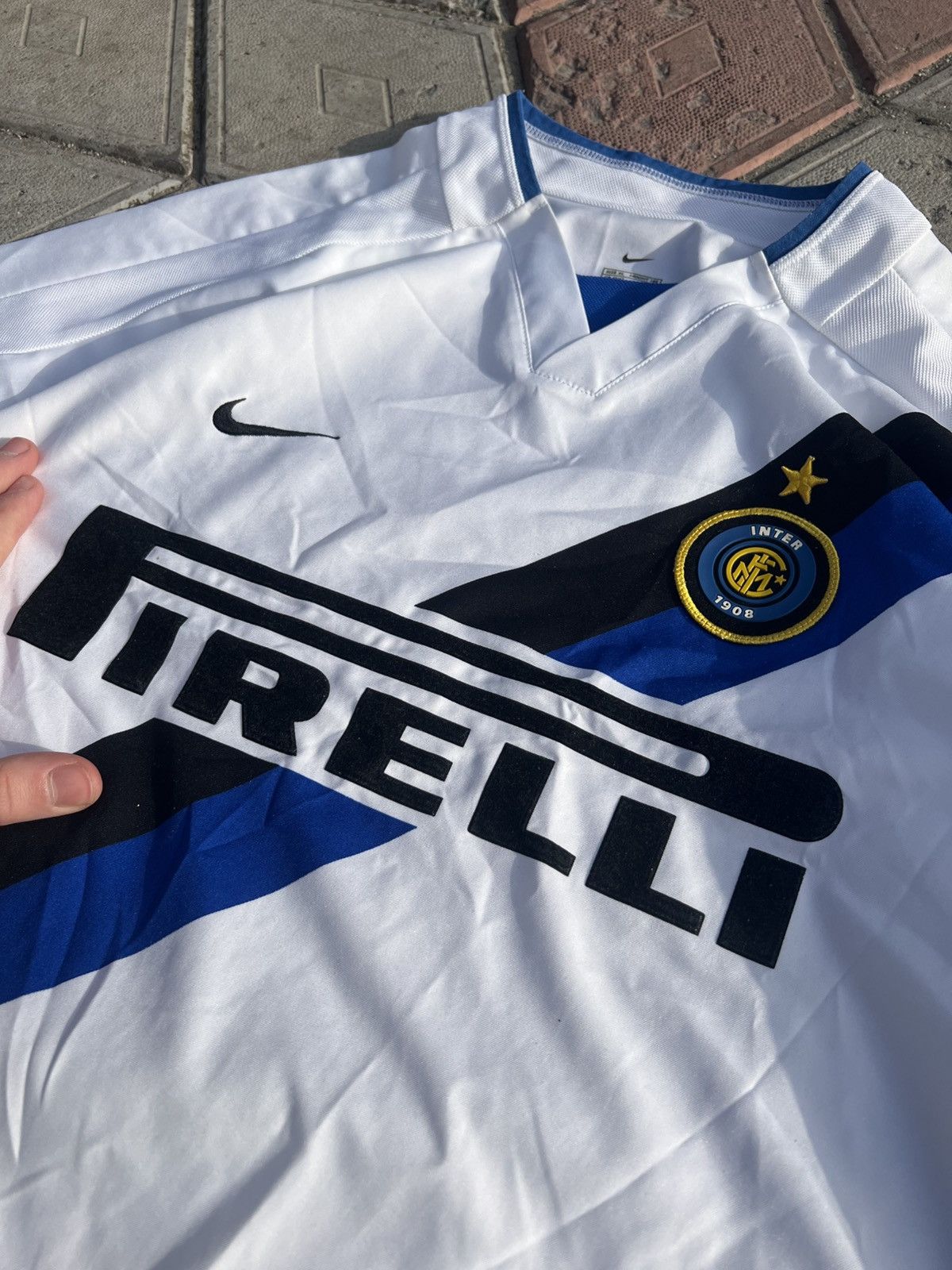Vintage 2002/2003 NIKE INTER MILAN AWAY FOOTBALL SHIRT AOP SIZE XL Size US XL / EU 56 / 4 - 5 Thumbnail
