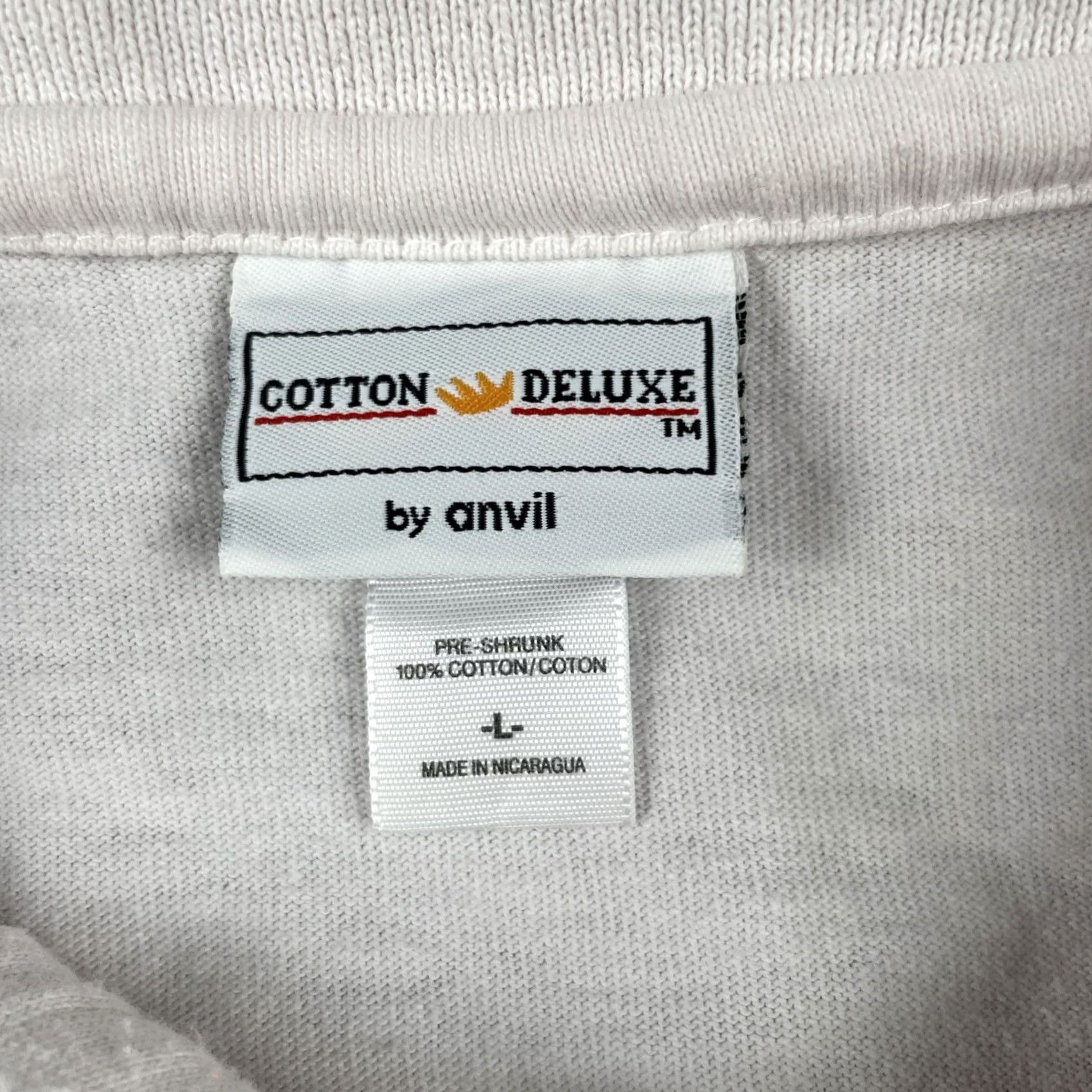 Anvil VINTAGE Anvil Polo Shirt White Cotton Crest Mens Large L Size US L / EU 52-54 / 3 - 5 Thumbnail
