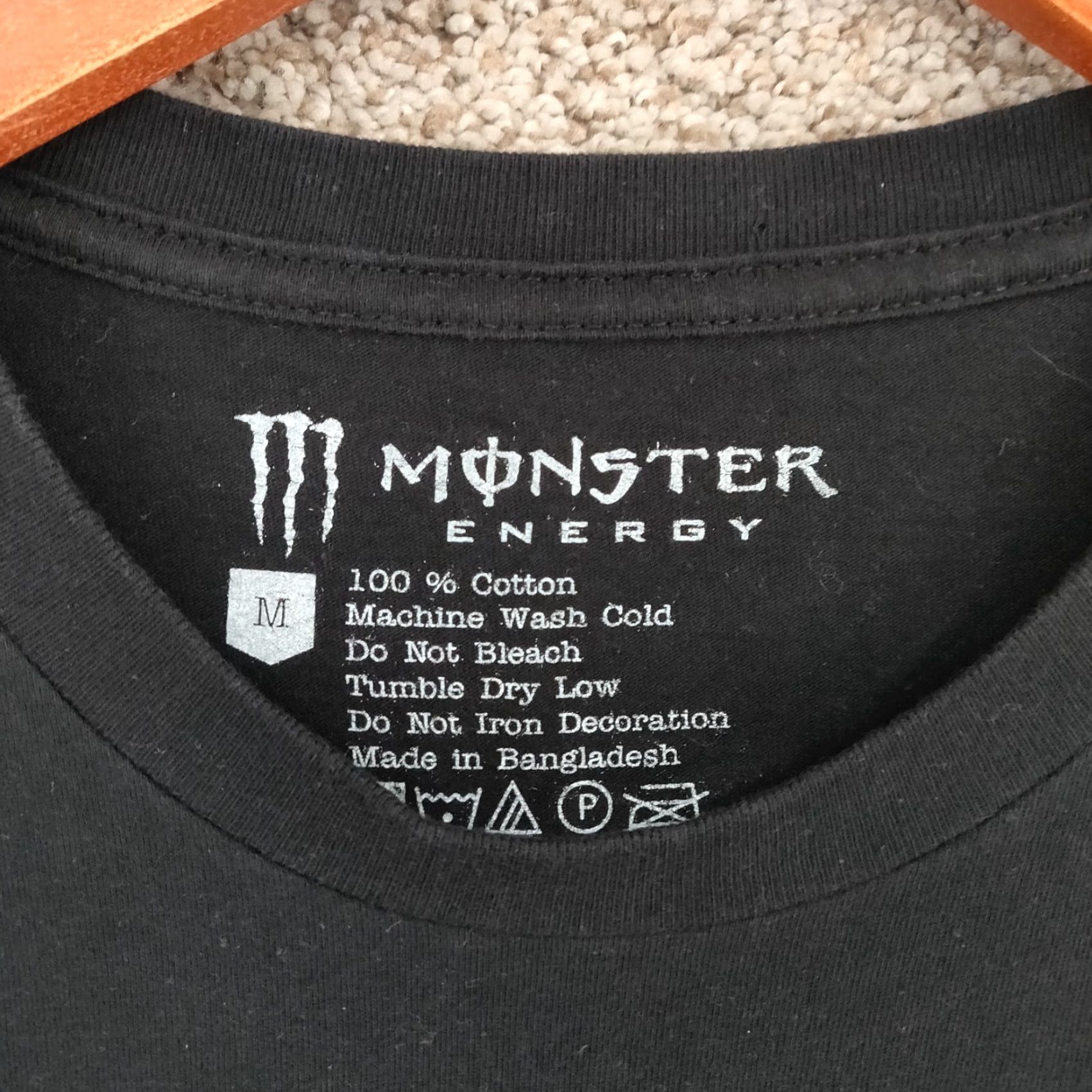 Logo 7 Monster Energy Shirt Mens Medium Black Long Sleeve Logo Y2K Motocross Size US M / EU 48-50 / 2 - 4 Thumbnail
