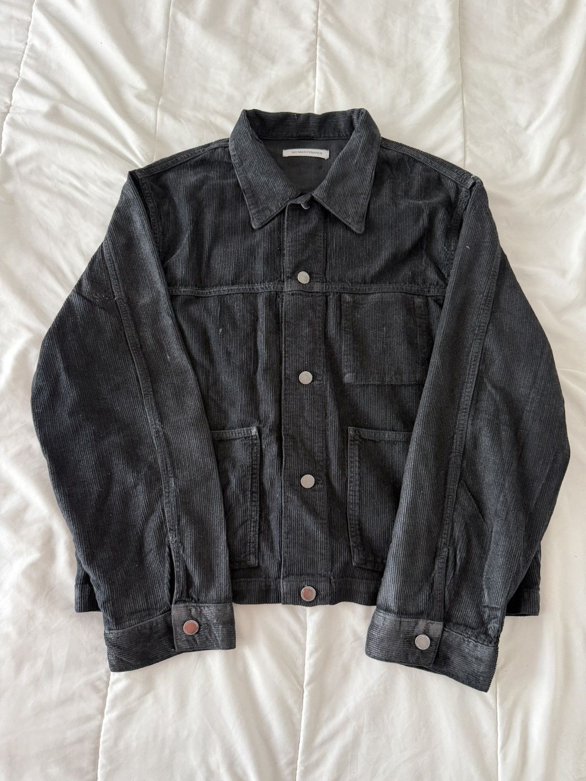 No Maintenance No Maintenance Haze Black Wax Corduroy Jacket Size US M / EU 48-50 / 2 - 1 Thumbnail